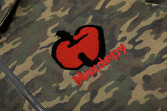 Omirad Camo Chenille Patch Half-Zip Hoodie