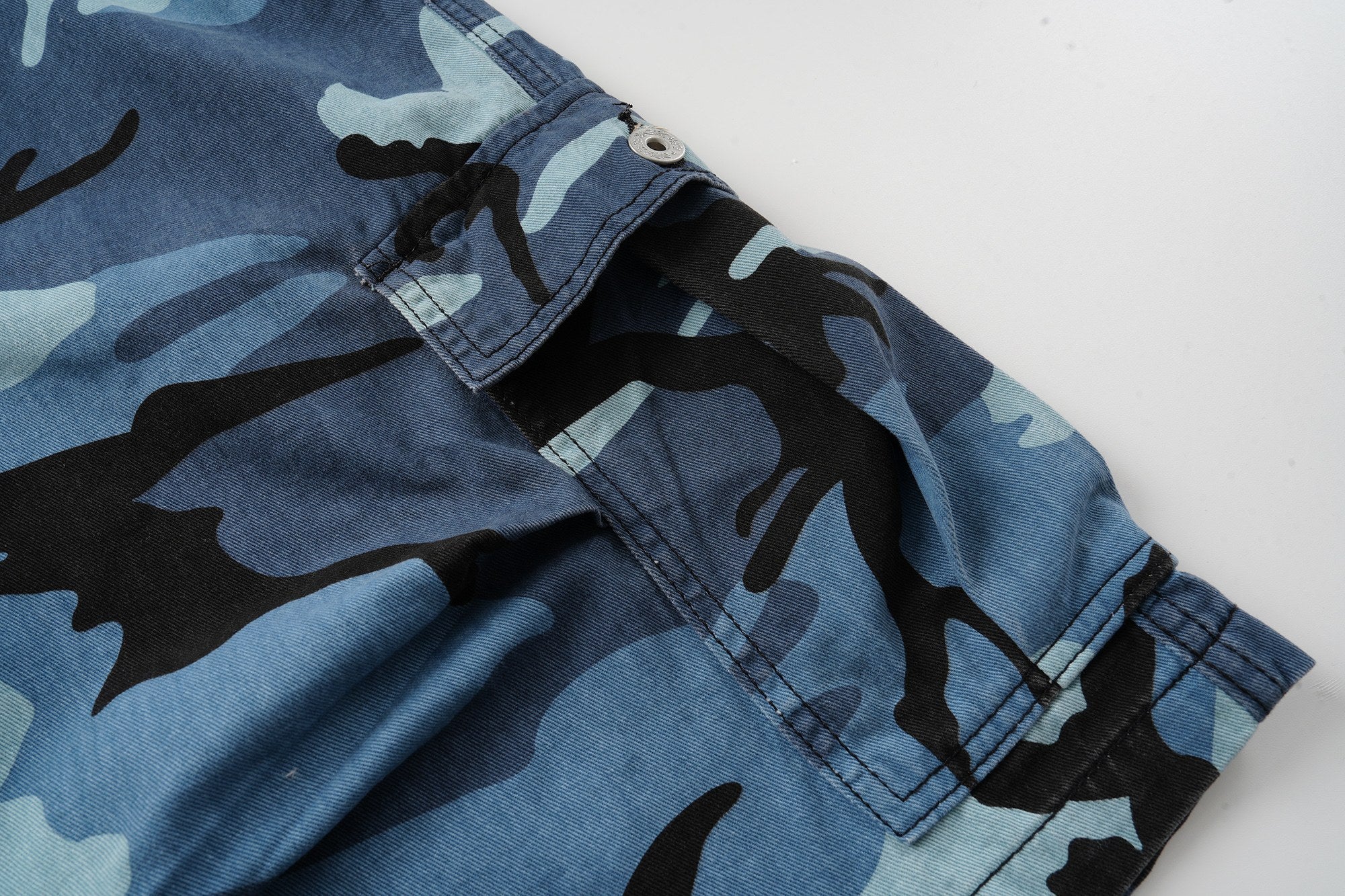 Omirad Blue Camo Cargo Shorts