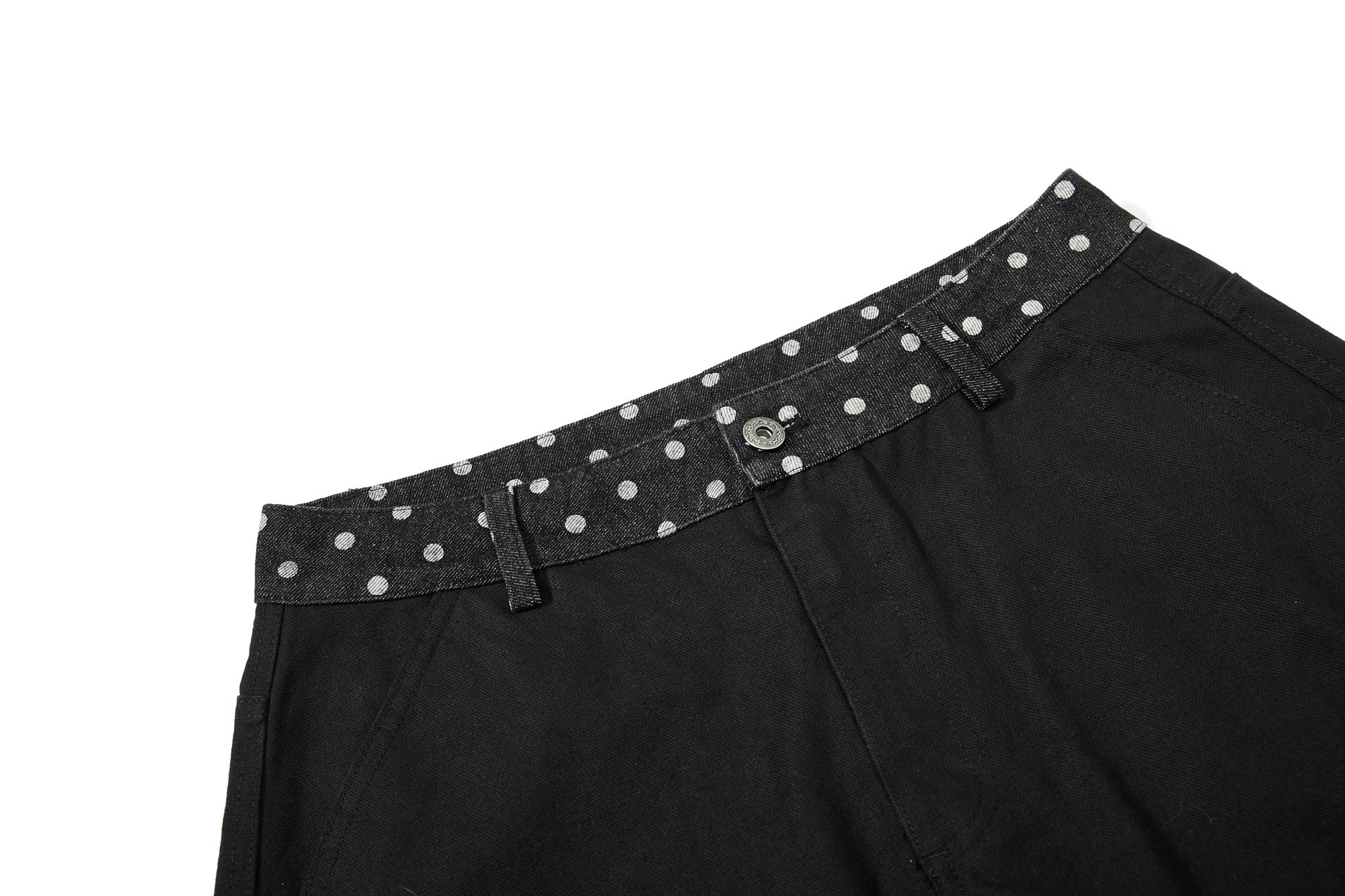 Omirad Polka Dot Panel Denim Jeans