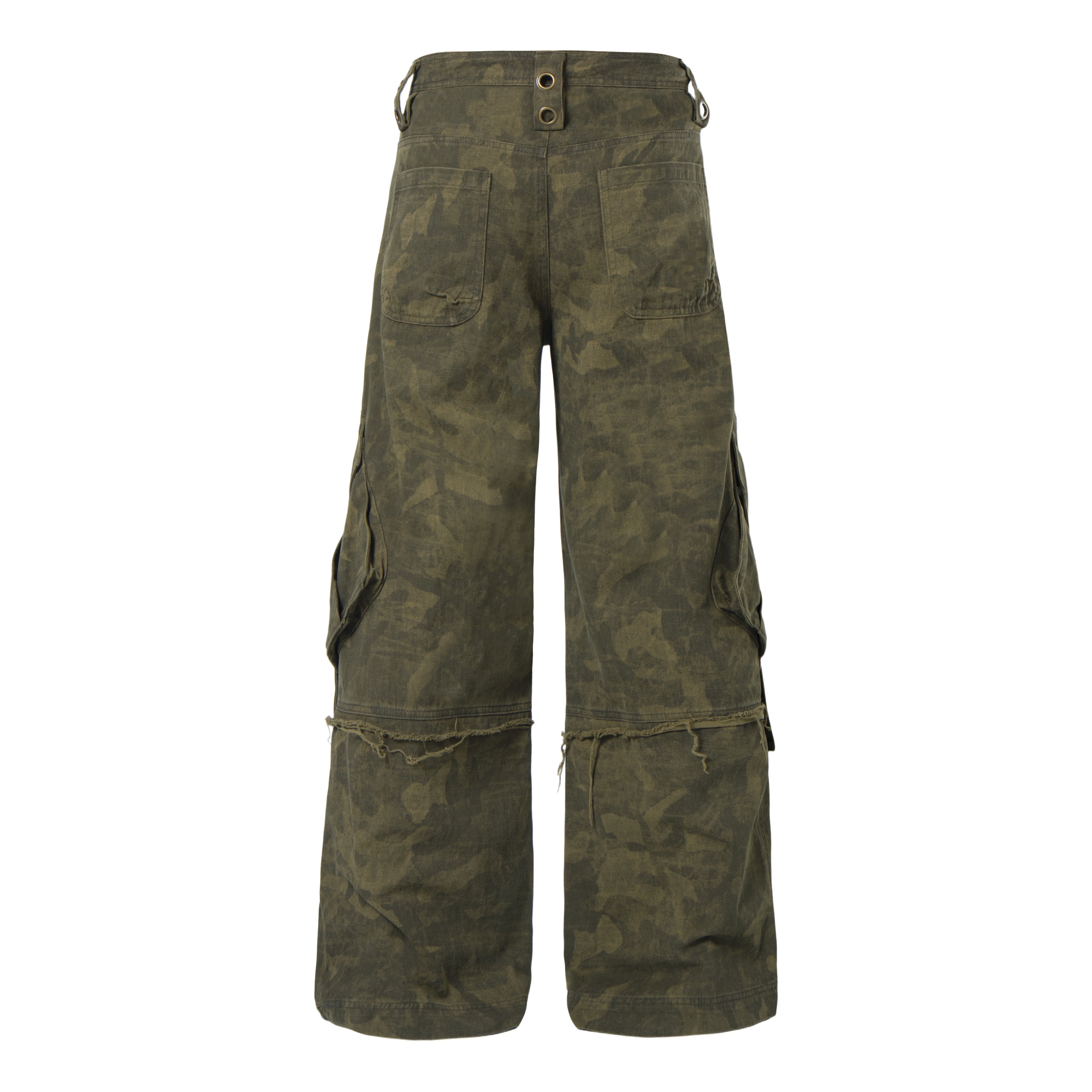 Omirad Distressed Multi-Pocket Cargo Pants