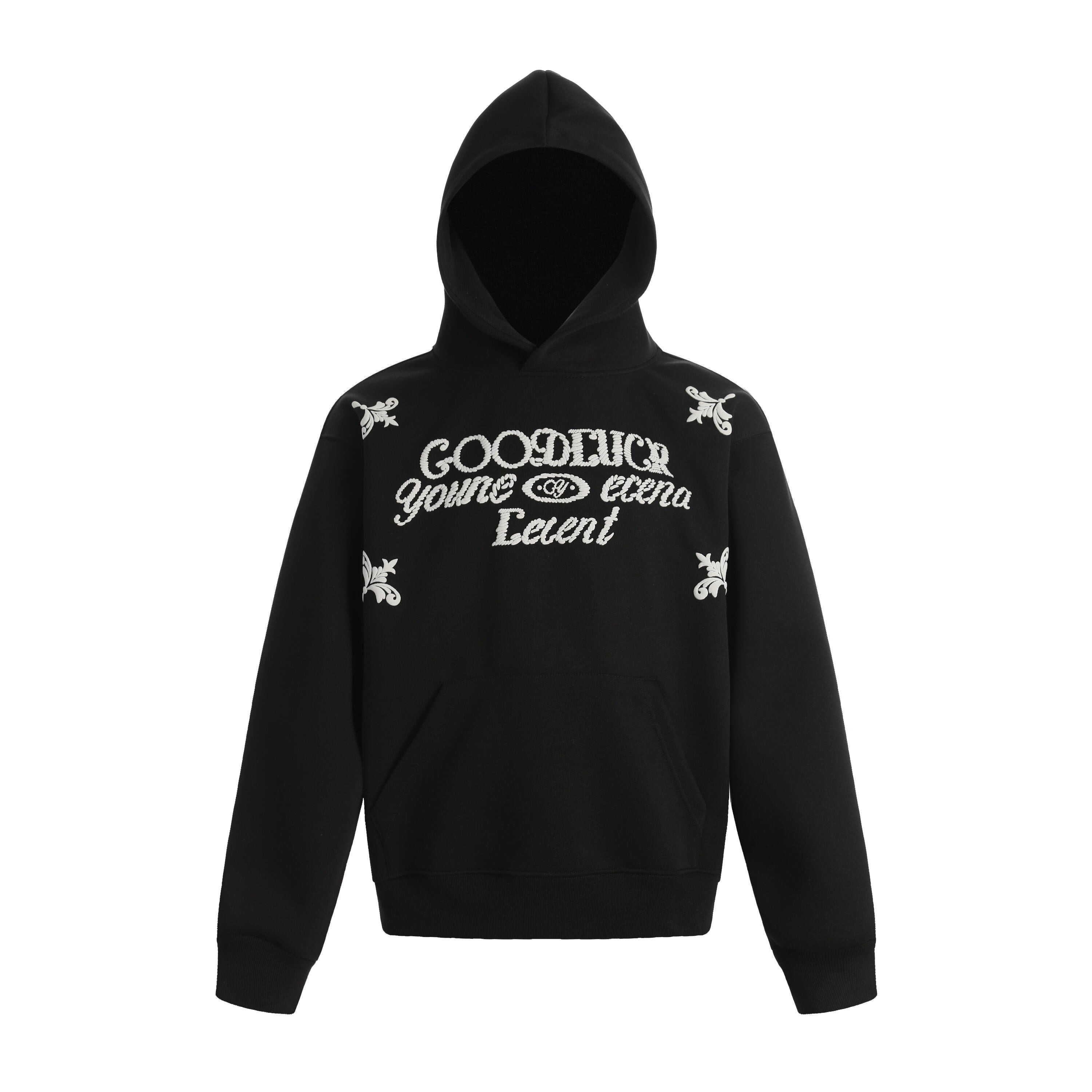 Omirad Embroidered Script Fleece Hoodie