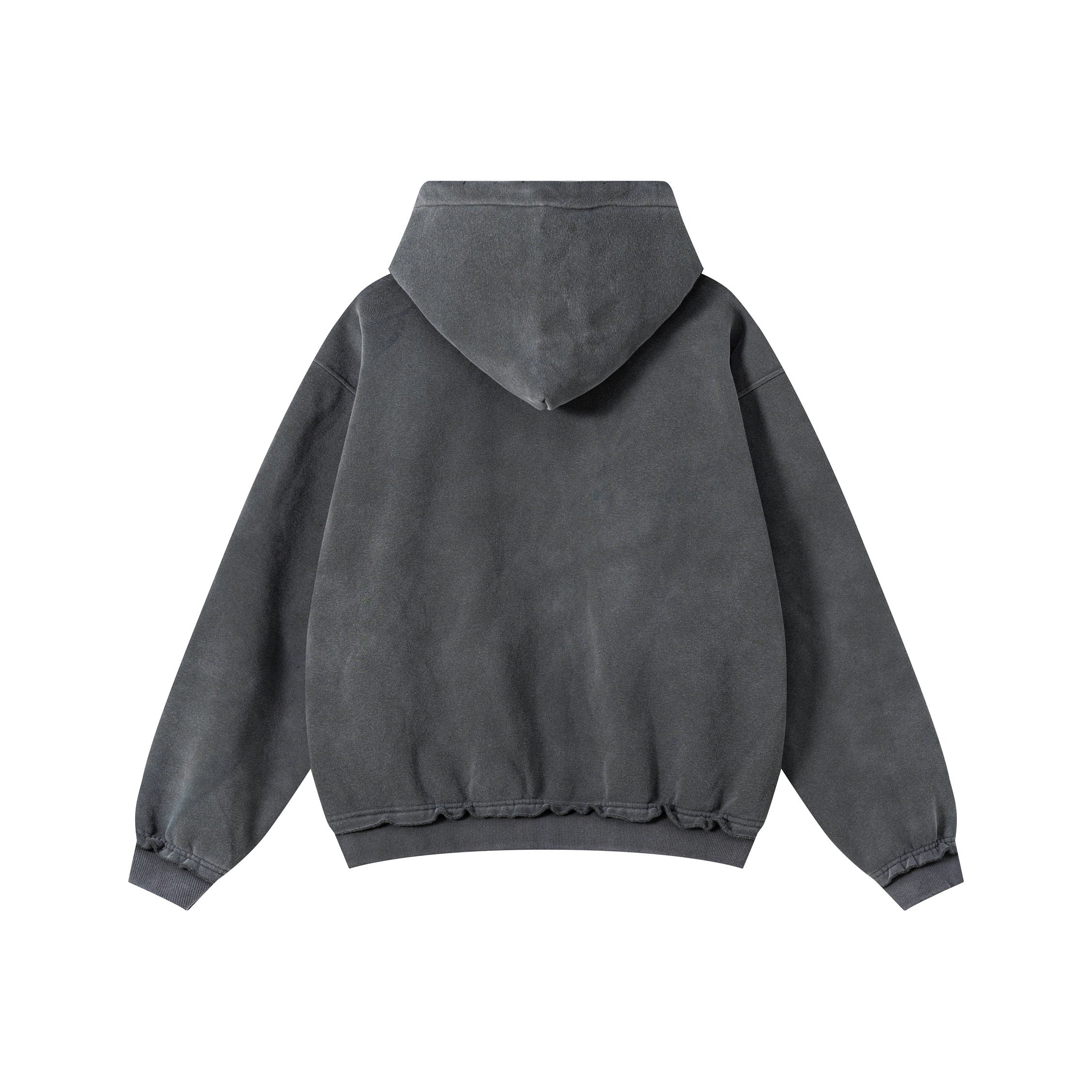 Omirad Vintage Wash Graphic Zip Hoodie