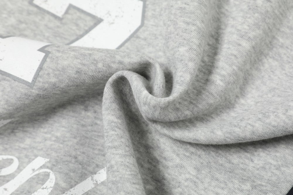 Omirad Contrast Sleeve Graphic Zip-Up Hoodie