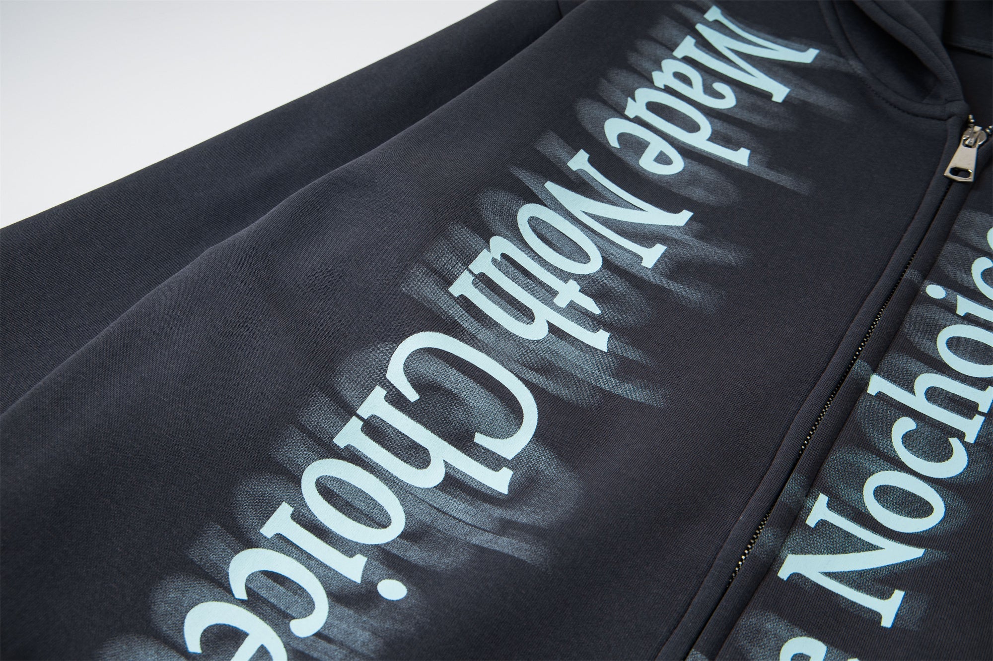 Omirad Gradient Letter Zip Hoodie