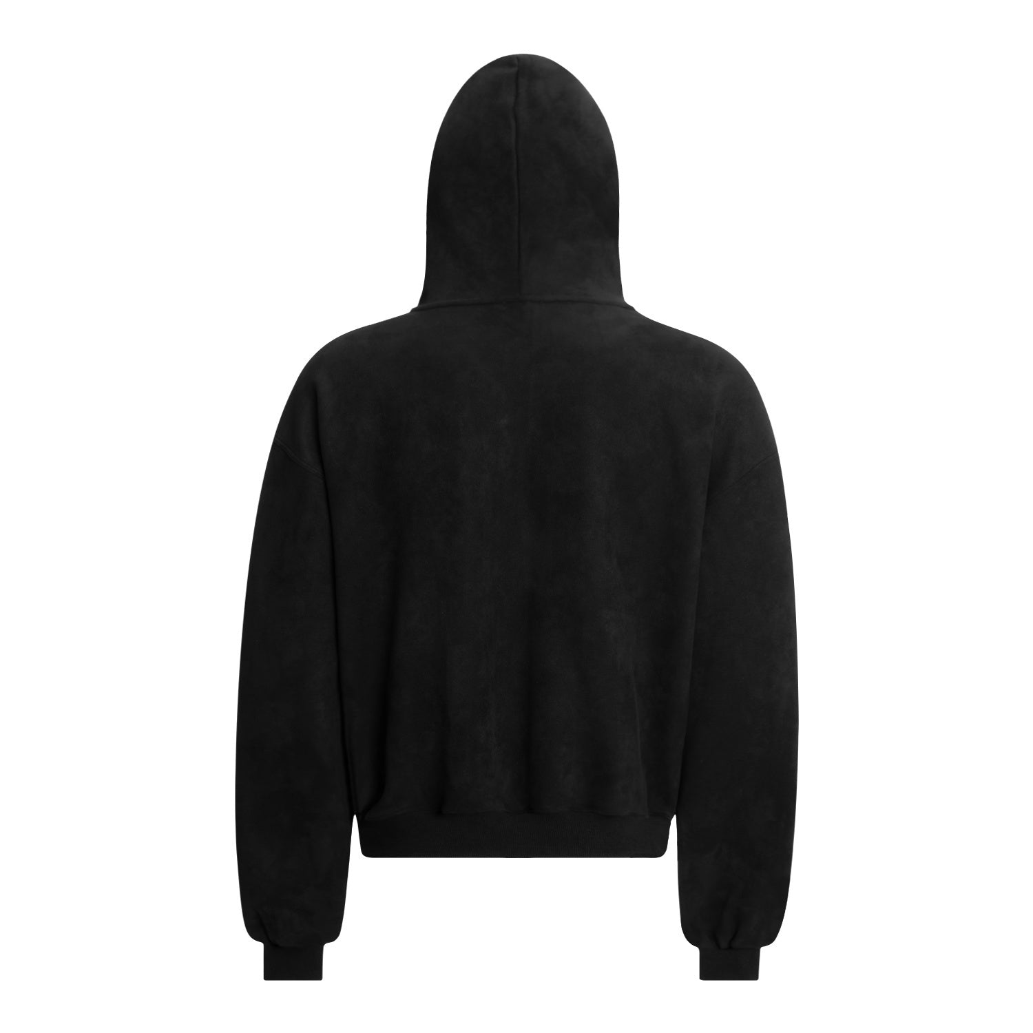 Omirad Gothic Embroidered Suede Zip Hoodie