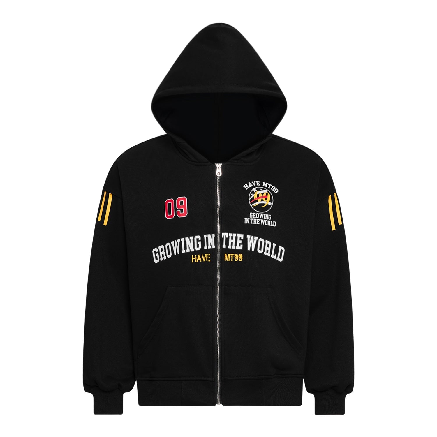 Omirad Split Camouflage Zip-Up Hoodie