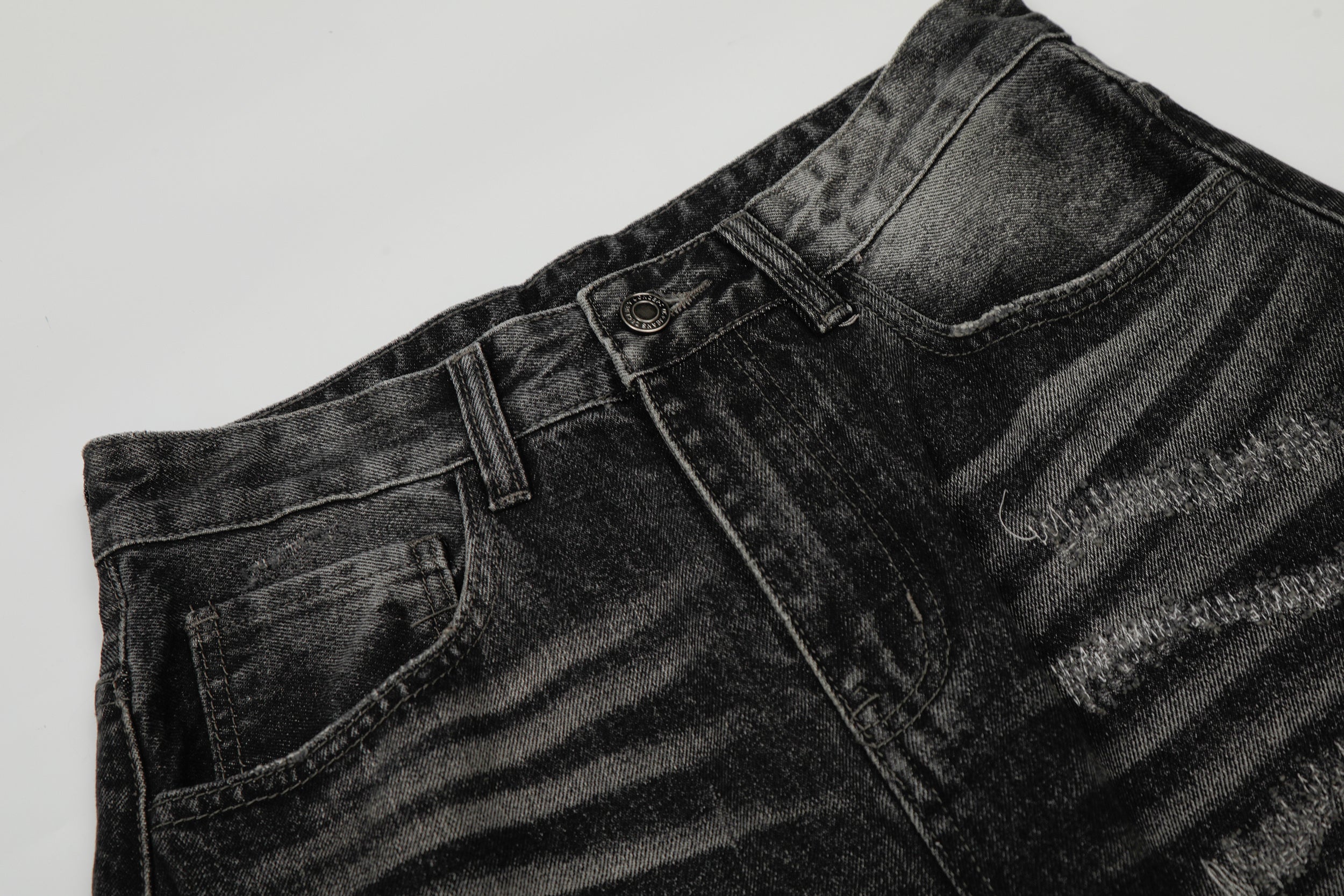 Omirad Washed Distressed Denim Pants