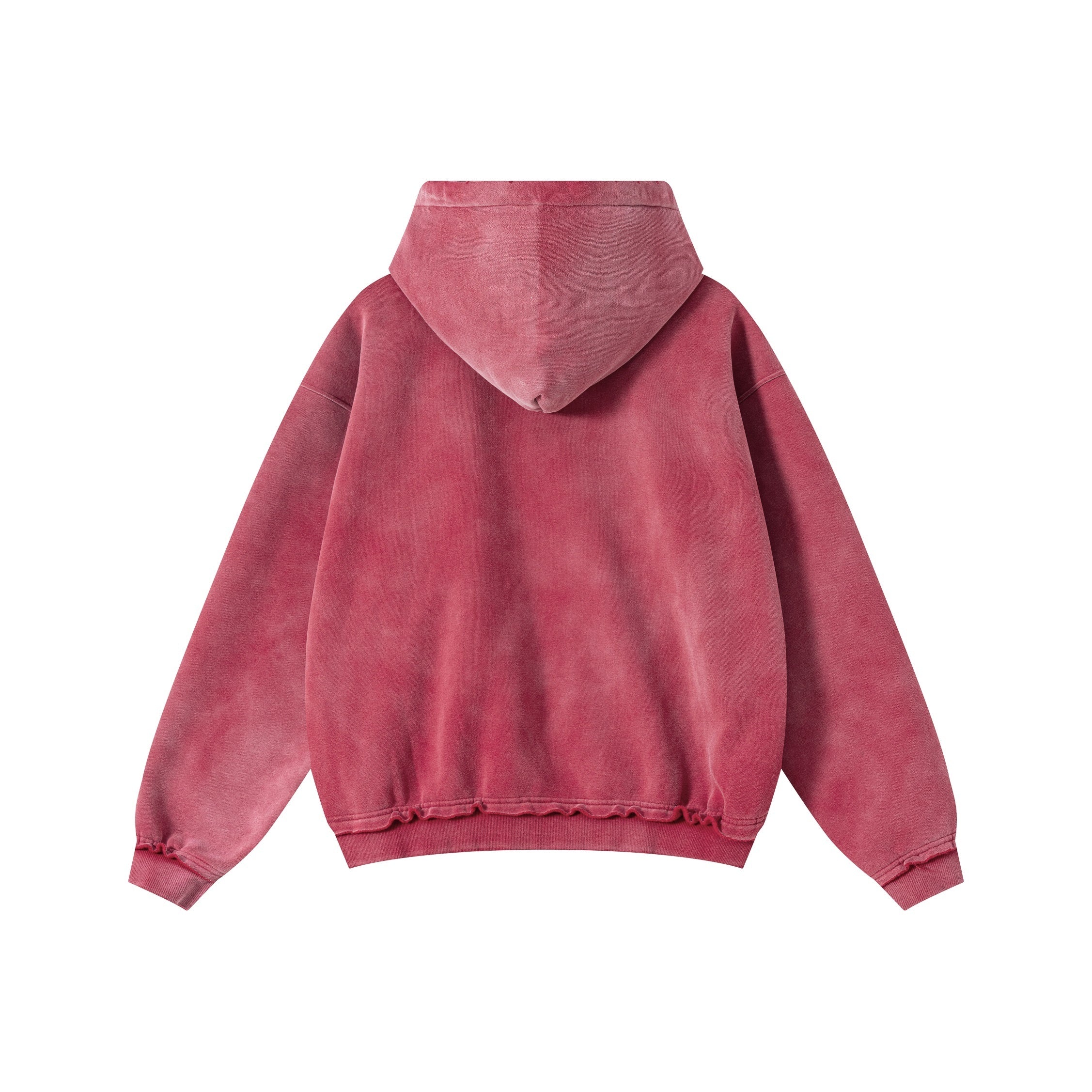 Omirad Vintage Wash Graphic Zip Hoodie