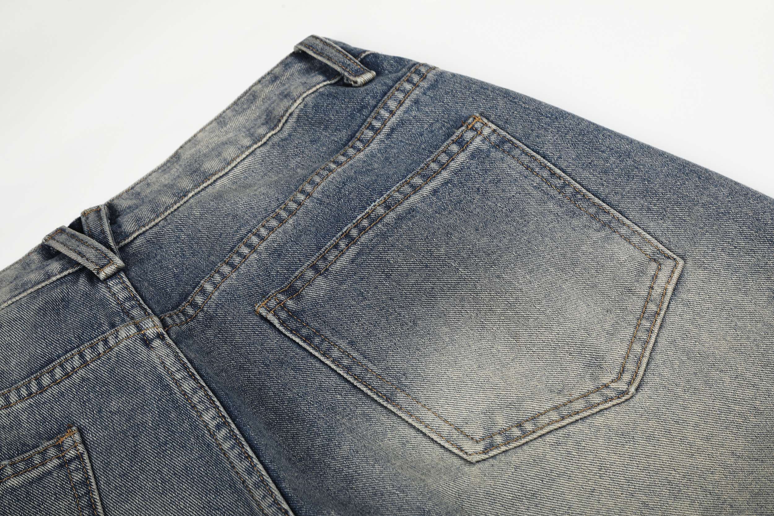 Omirad Distressed Wide-Leg Jeans