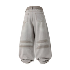 Omirad Washed Balloon Fit Denim Pants