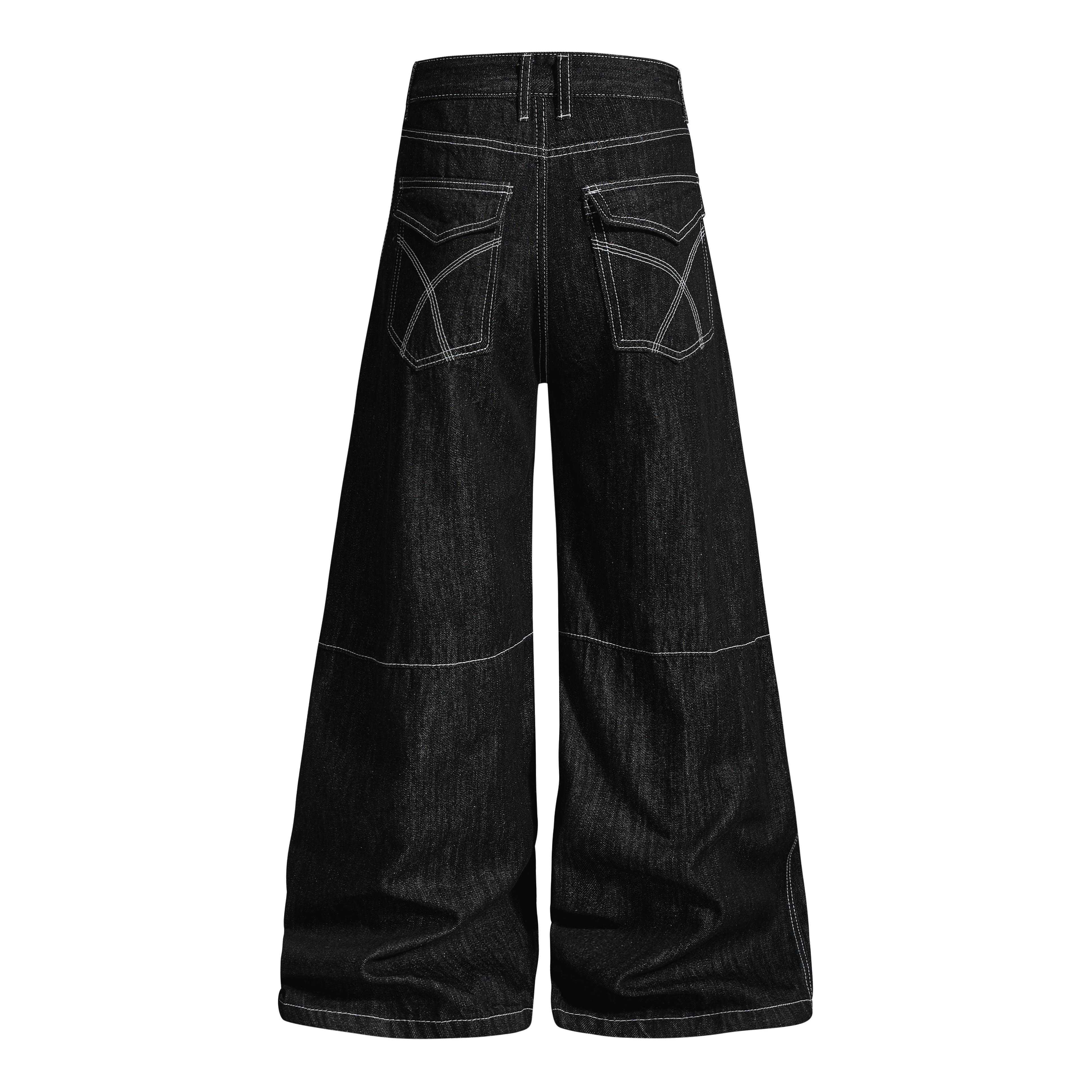 Omirad Studded Strap Denim Pants