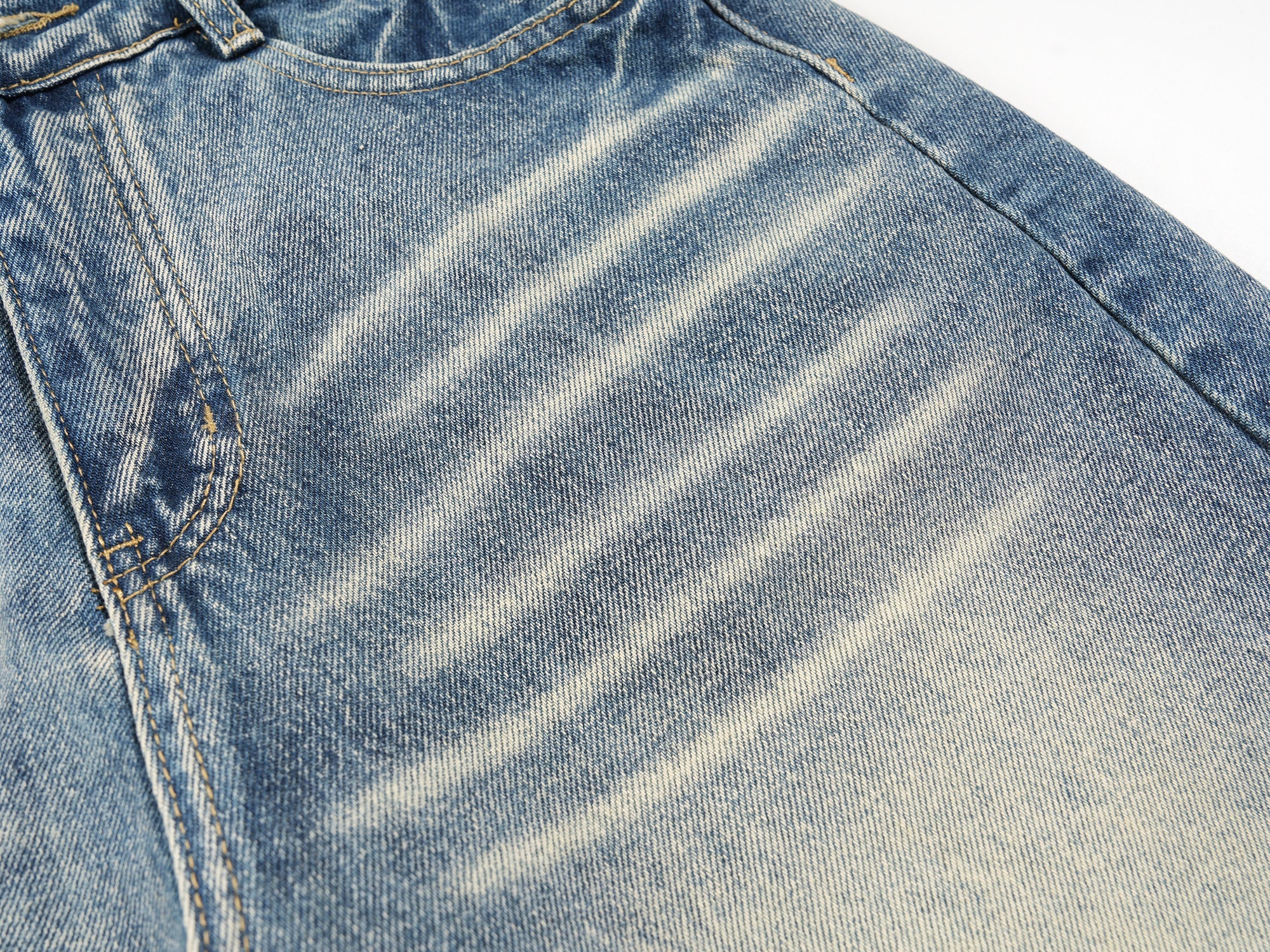 Omirad Faded Wide-Leg Denim Shorts