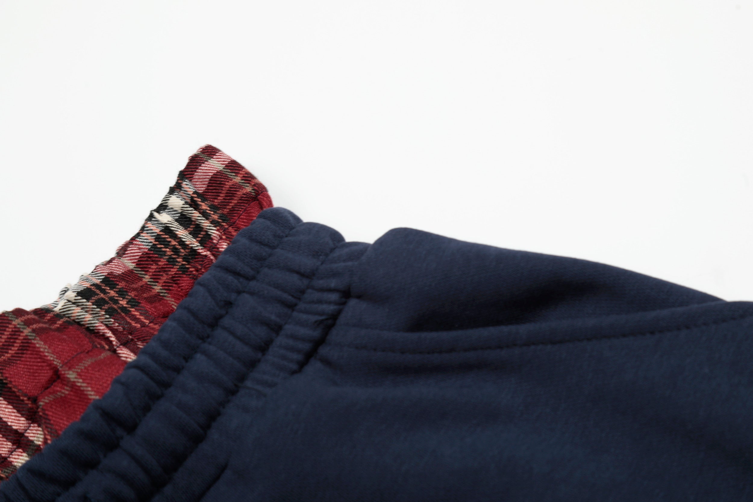 Omirad Plaid-Waist Logo Shorts