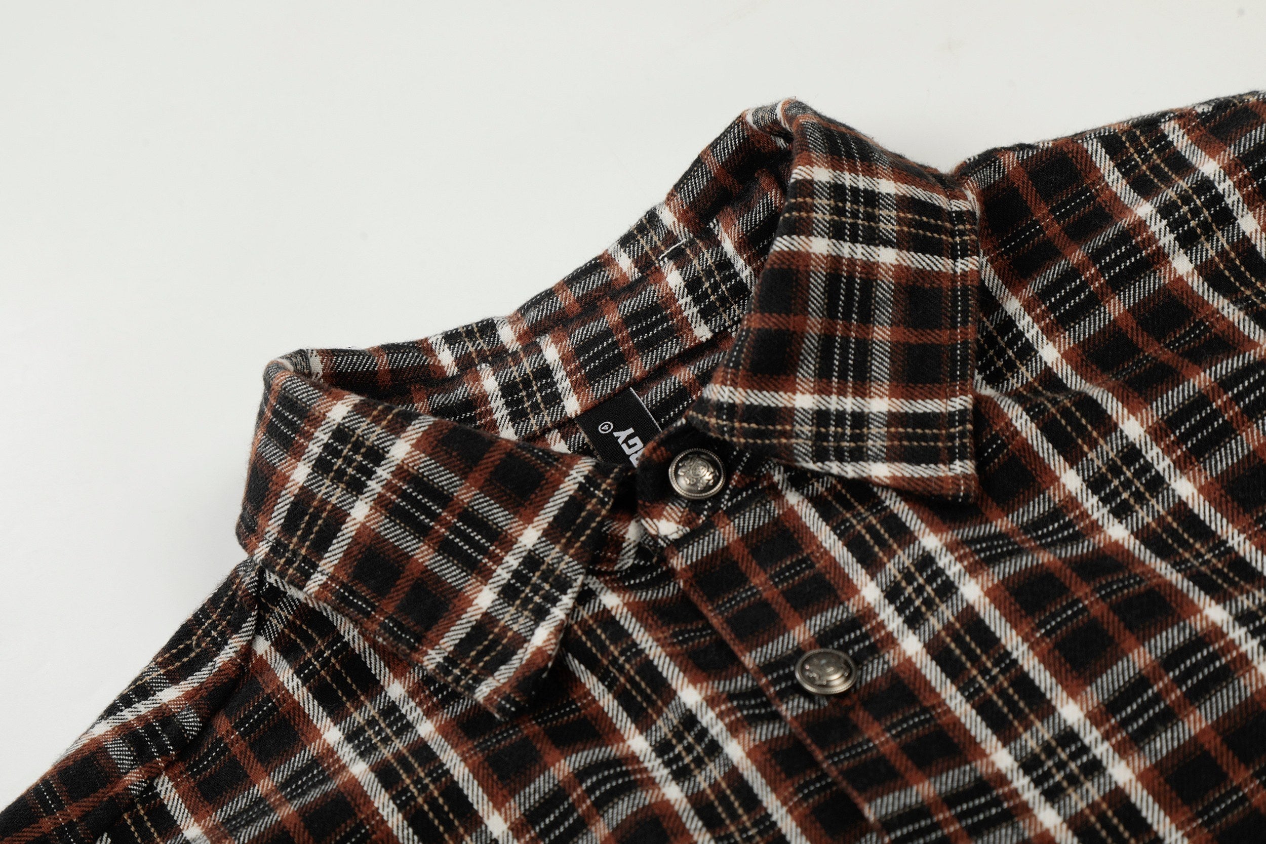 Omirad “Distressed Plaid Short Sleeve Shirt”