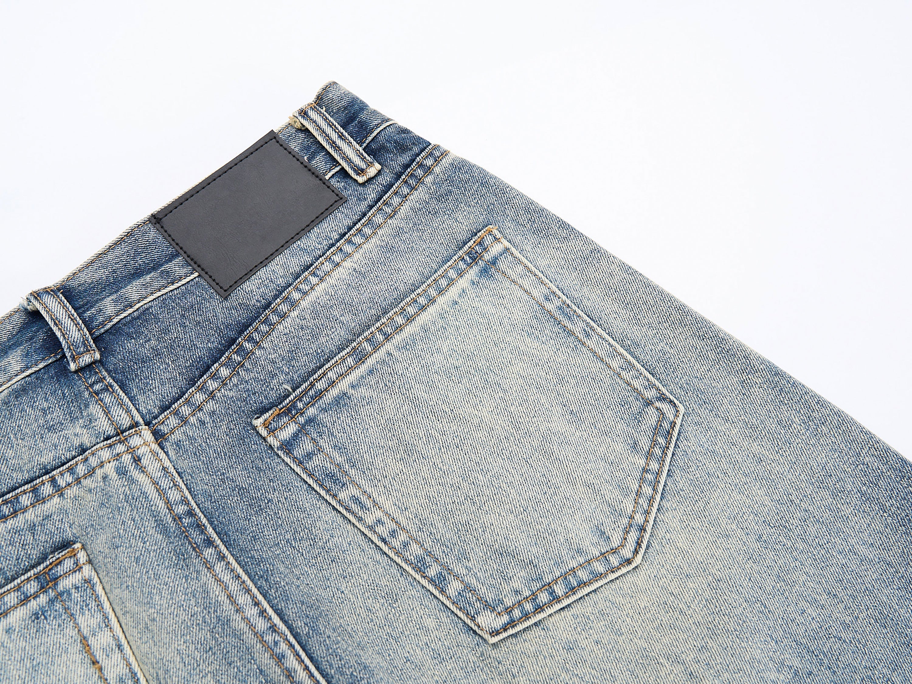 Omirad Vintage Washed Wide-Leg Jeans