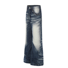 Omirad Studded Vintage Wash Jeans