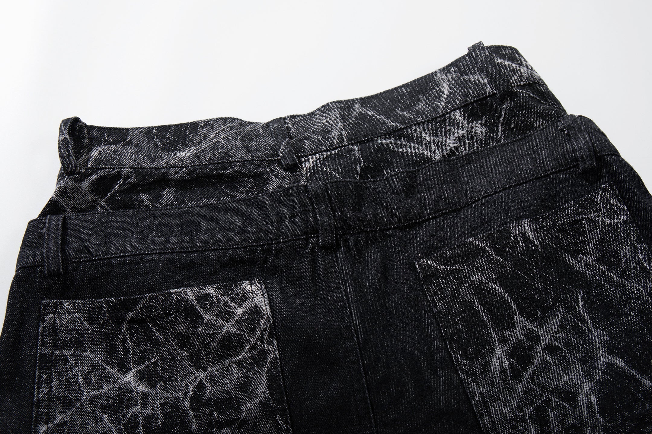 Omirad Cracked Panel Wide-Leg Pants