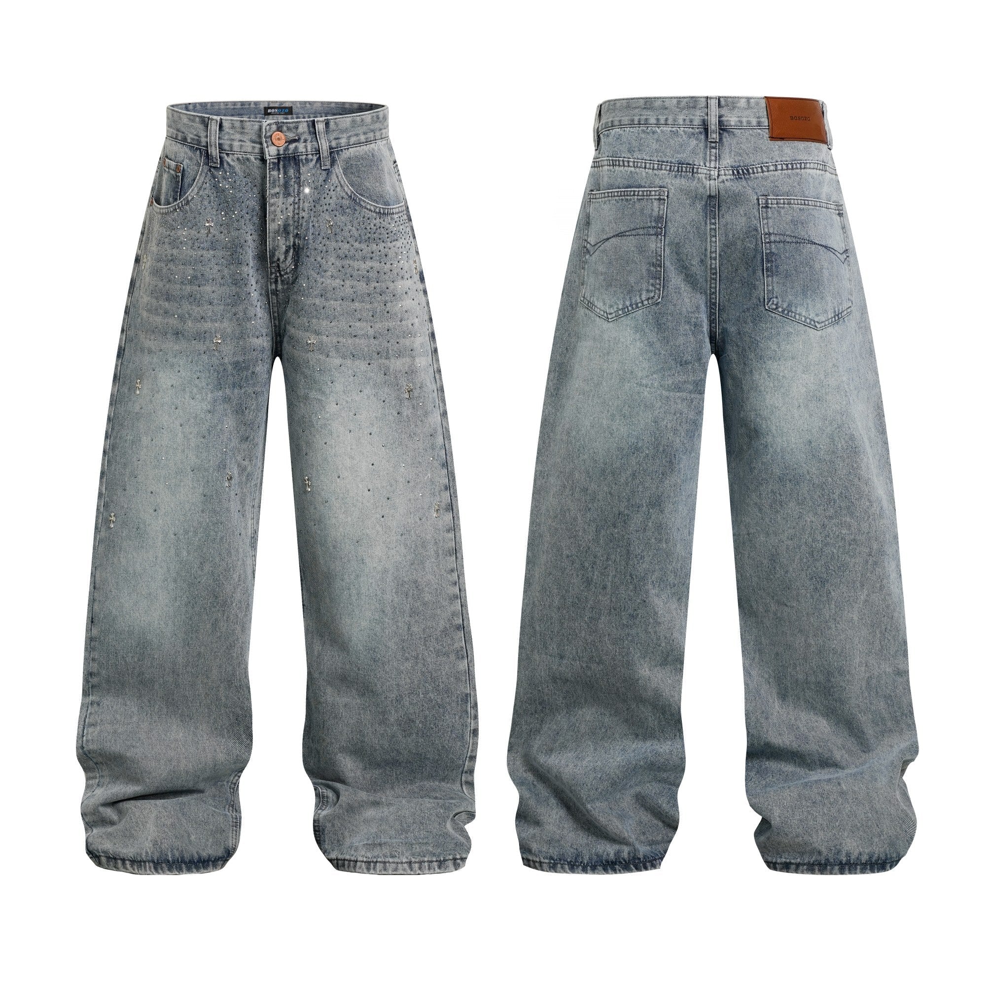 Omirad “Stardust Washed Wide-Leg Jeans”