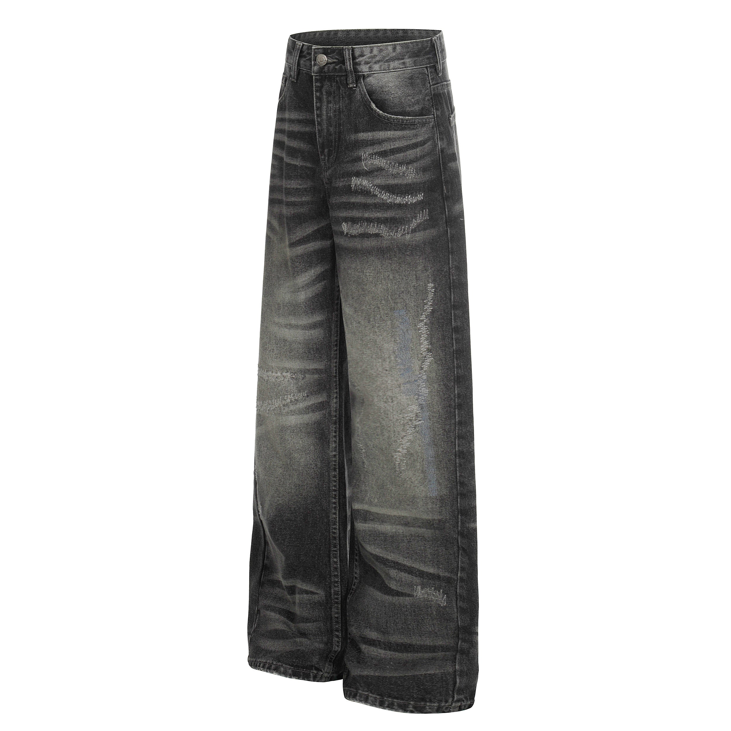 Omirad Washed Distressed Denim Pants