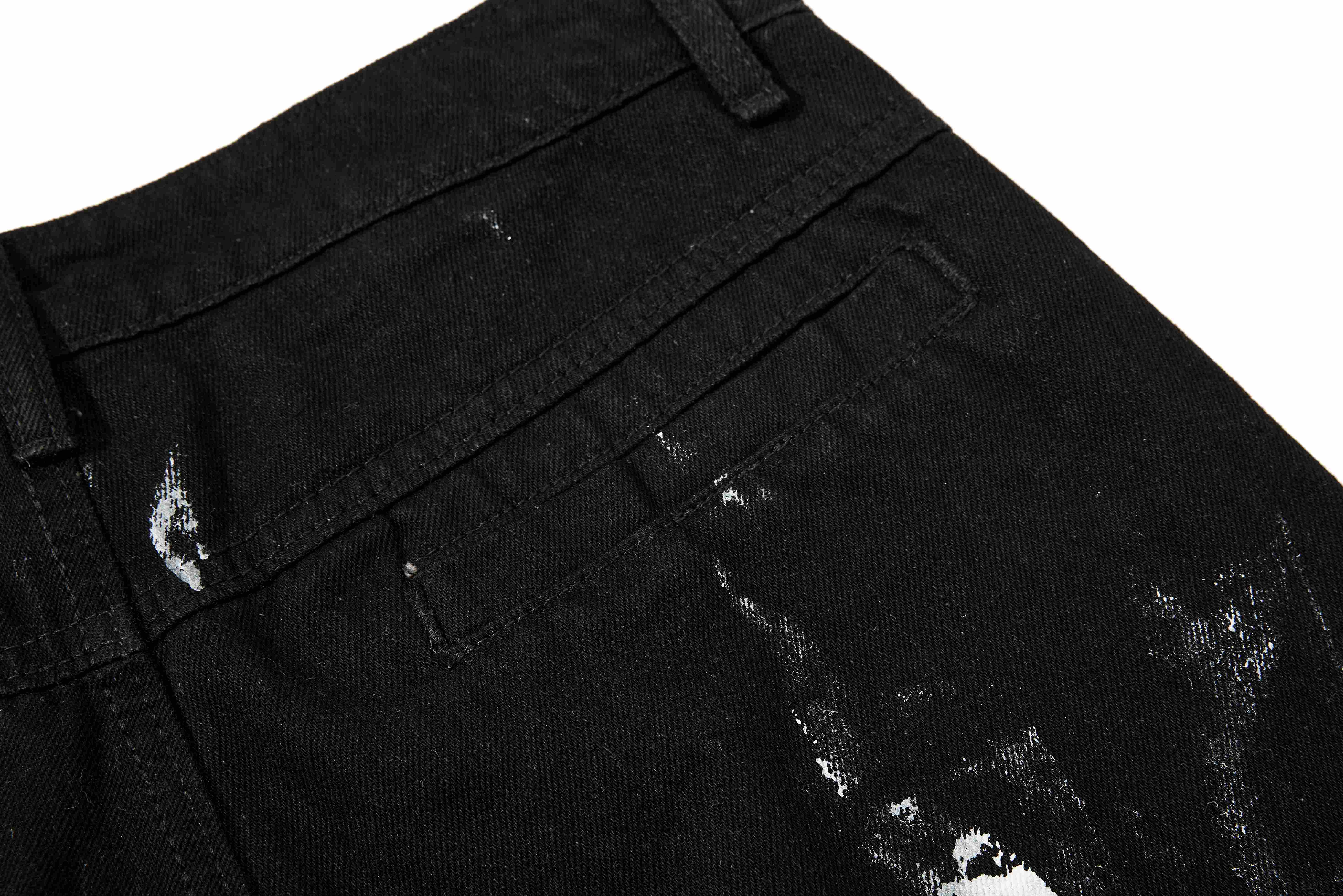Omirad Washed Utility Cargo Denim Pants