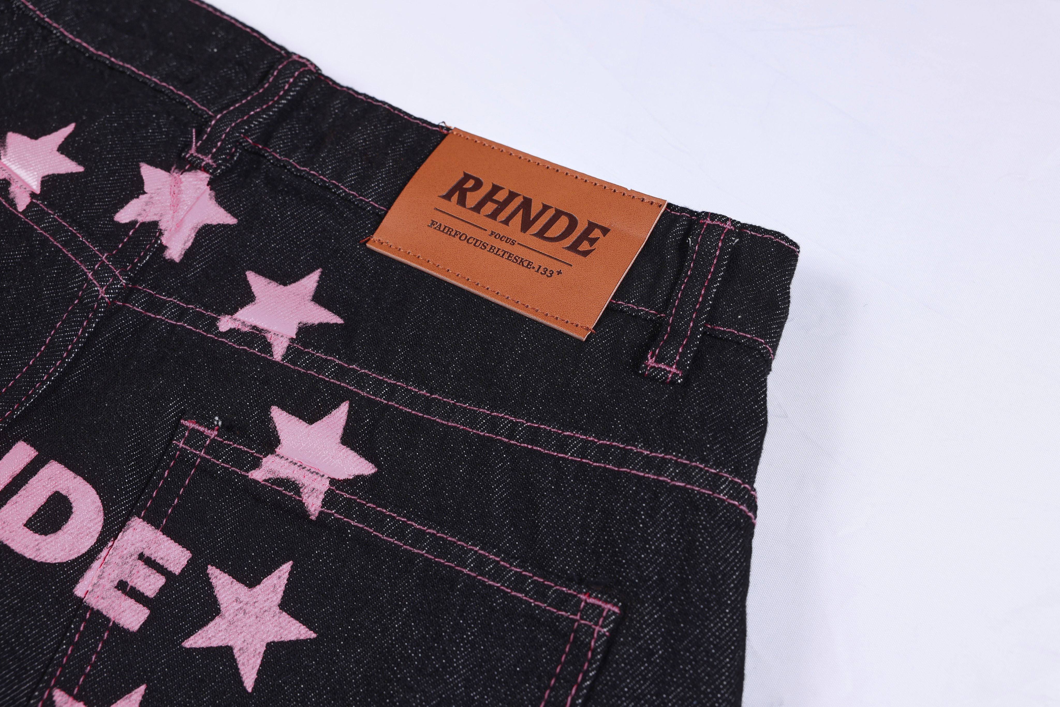 Omirad Double Waist Star Denim Pants