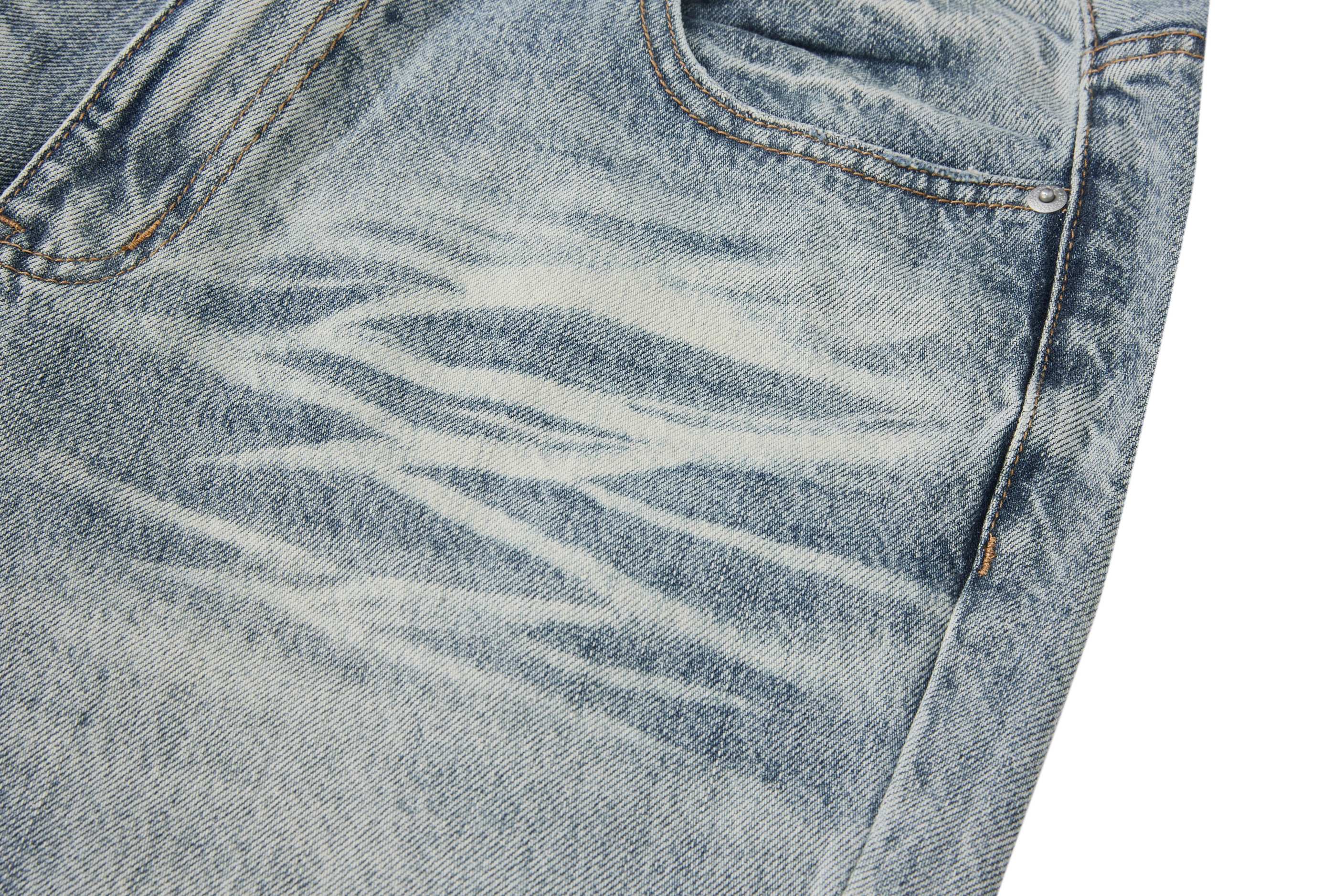 Omirad Vintage Washed Wide-Leg Jeans