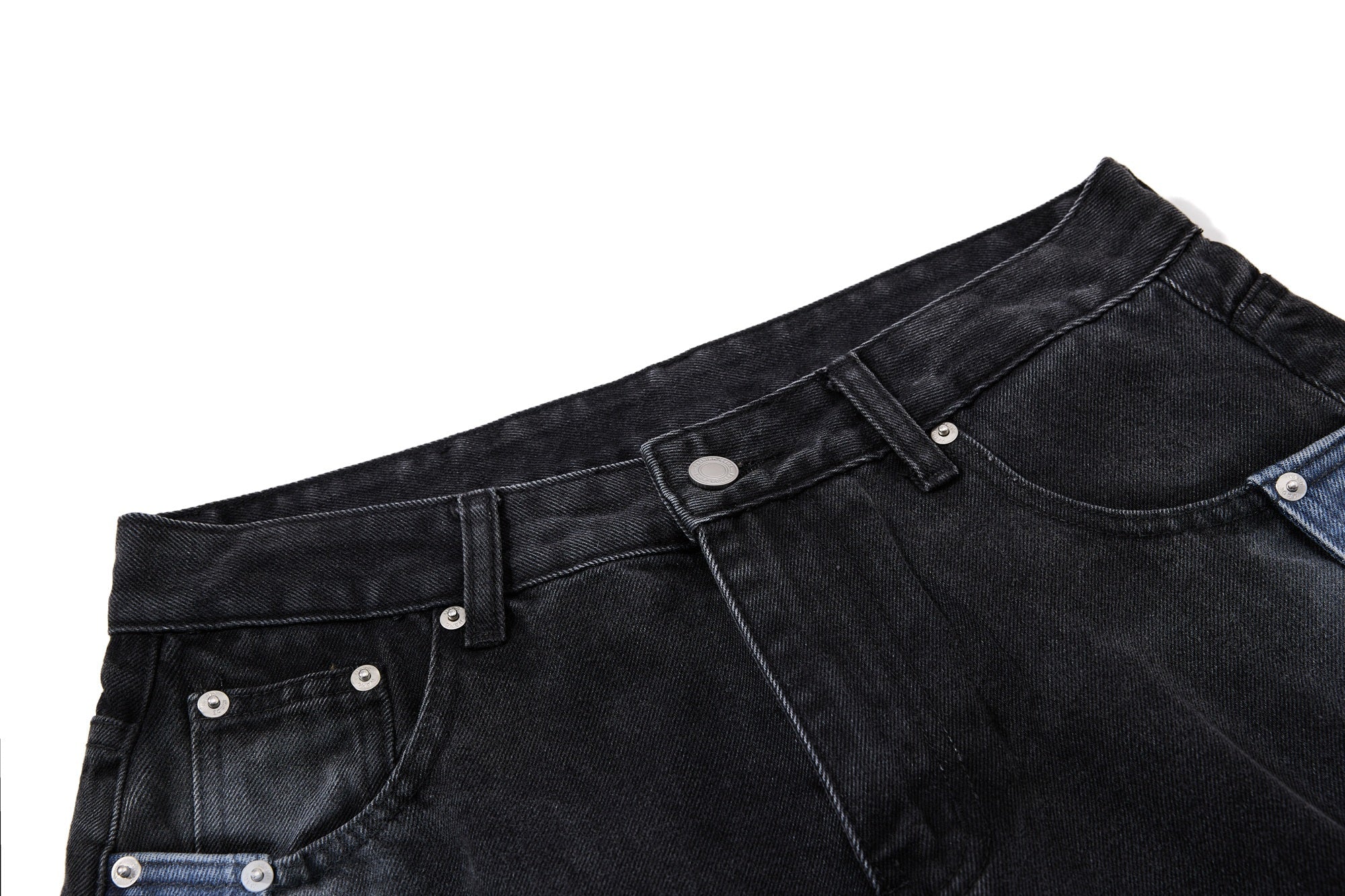 Omirad Graphic Panel Wide-Leg Denim Jeans