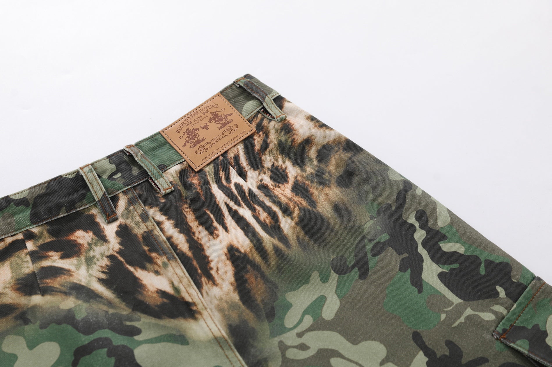 Omirad Leopard Camo Cargo Pants