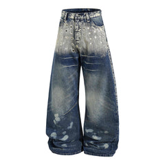 Omirad “Grommet Washed Balloon Jeans