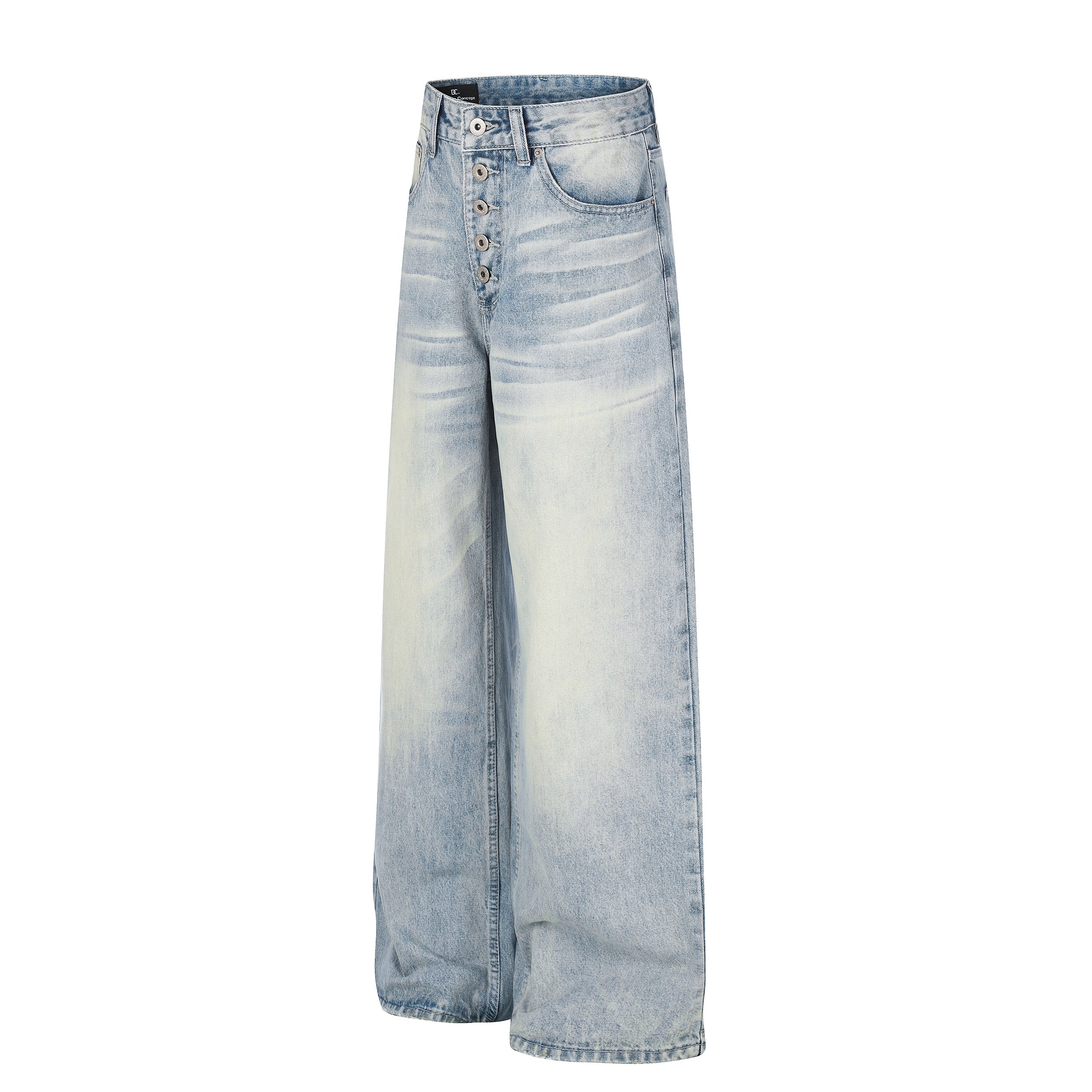 Omirad Vintage Washed Wide-Leg Jeans