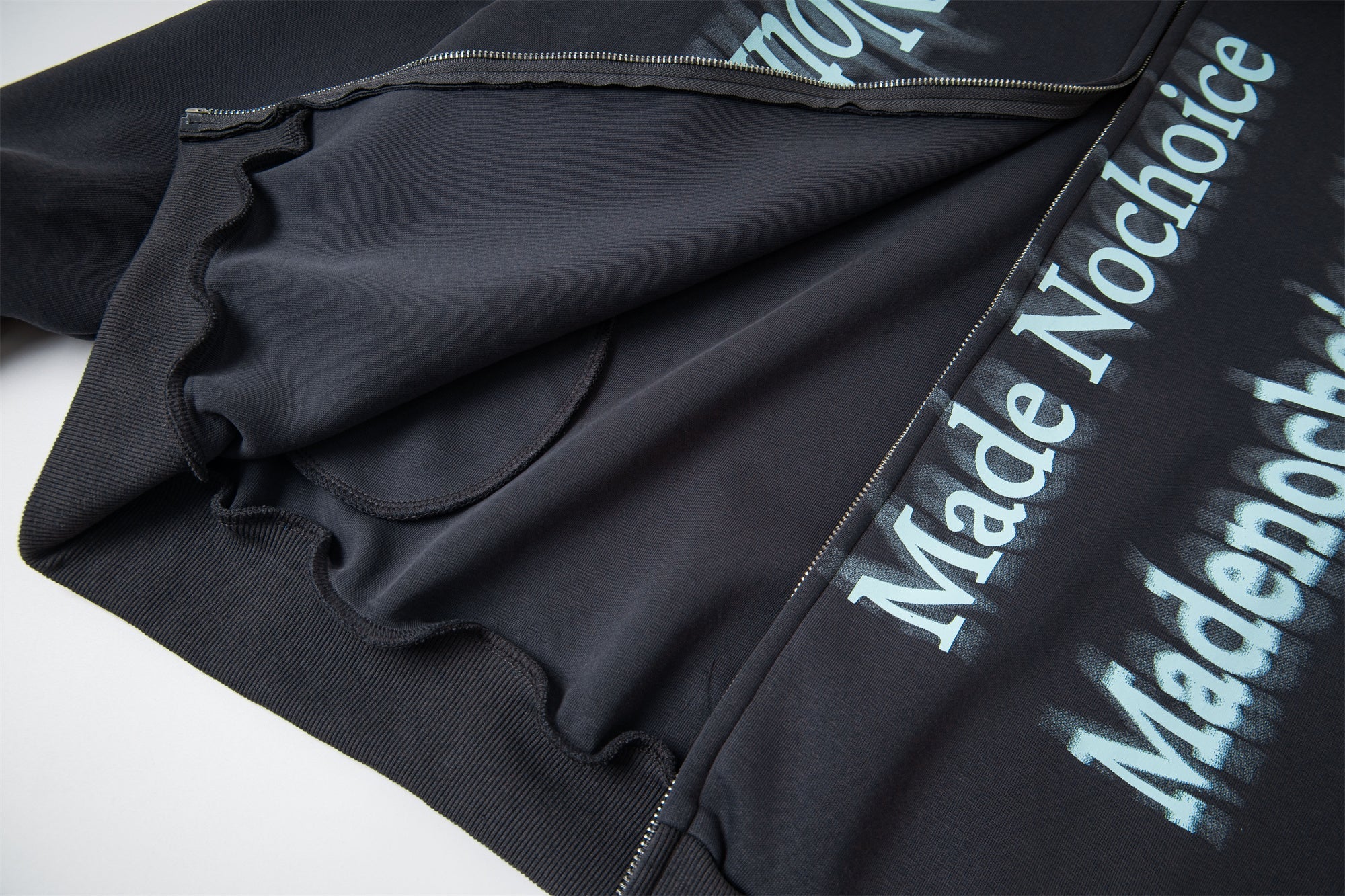 Omirad Gradient Letter Zip Hoodie
