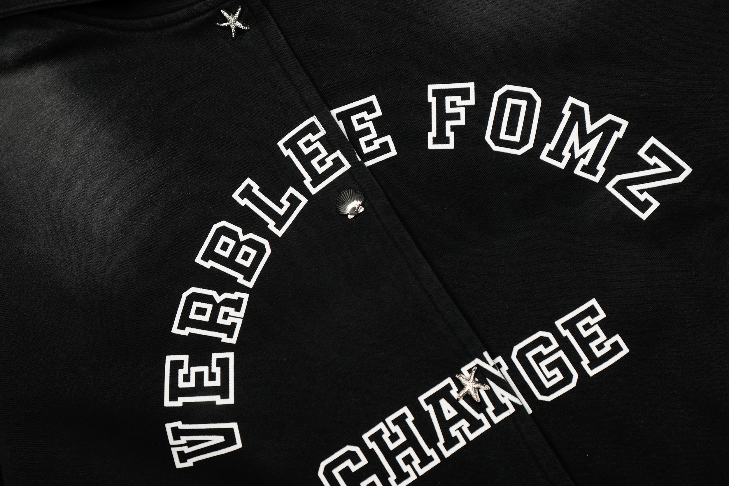Omirad “Change” Spray-Fade Varsity Hoodie Jacket