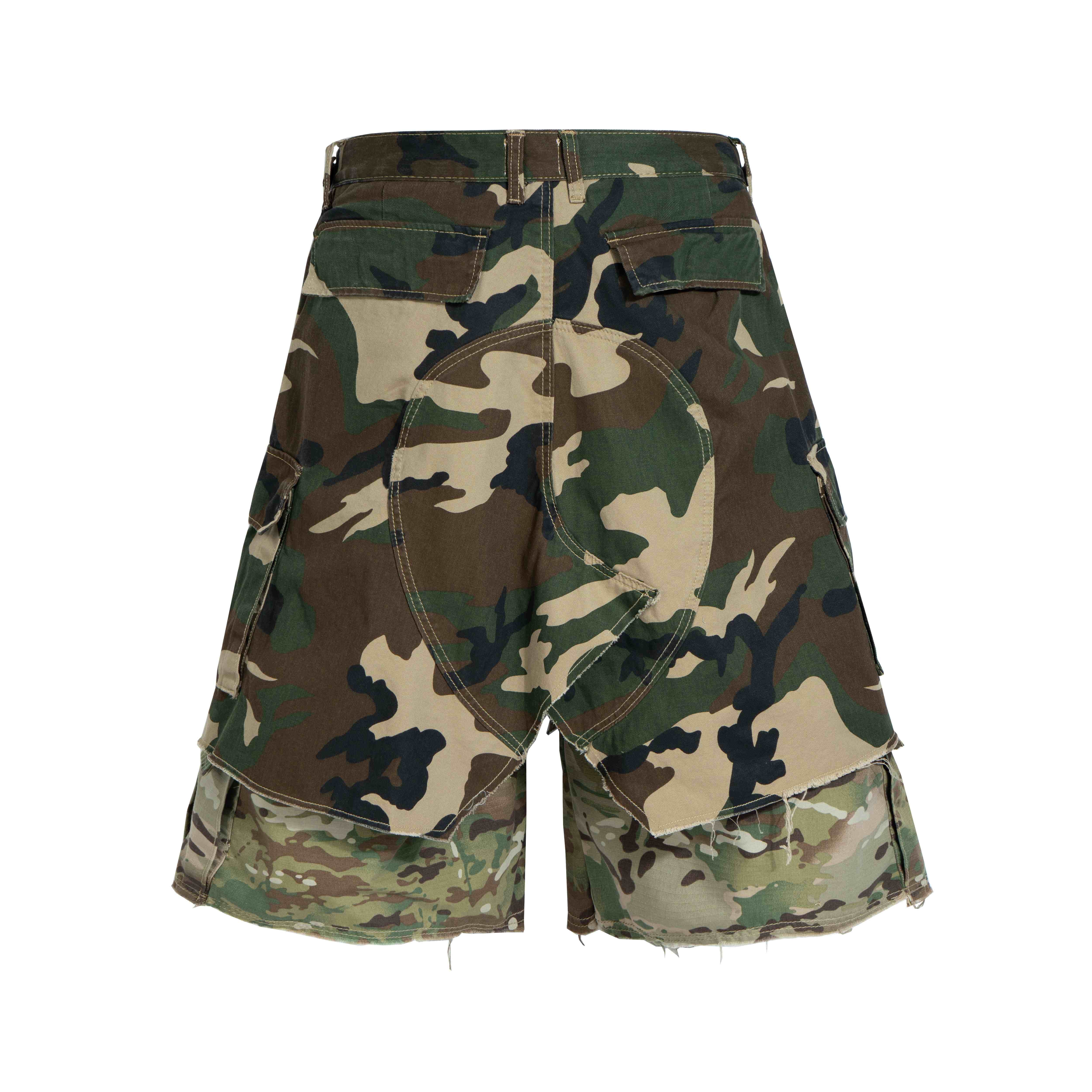 Omirad Tactical Patchwork Camo Shorts