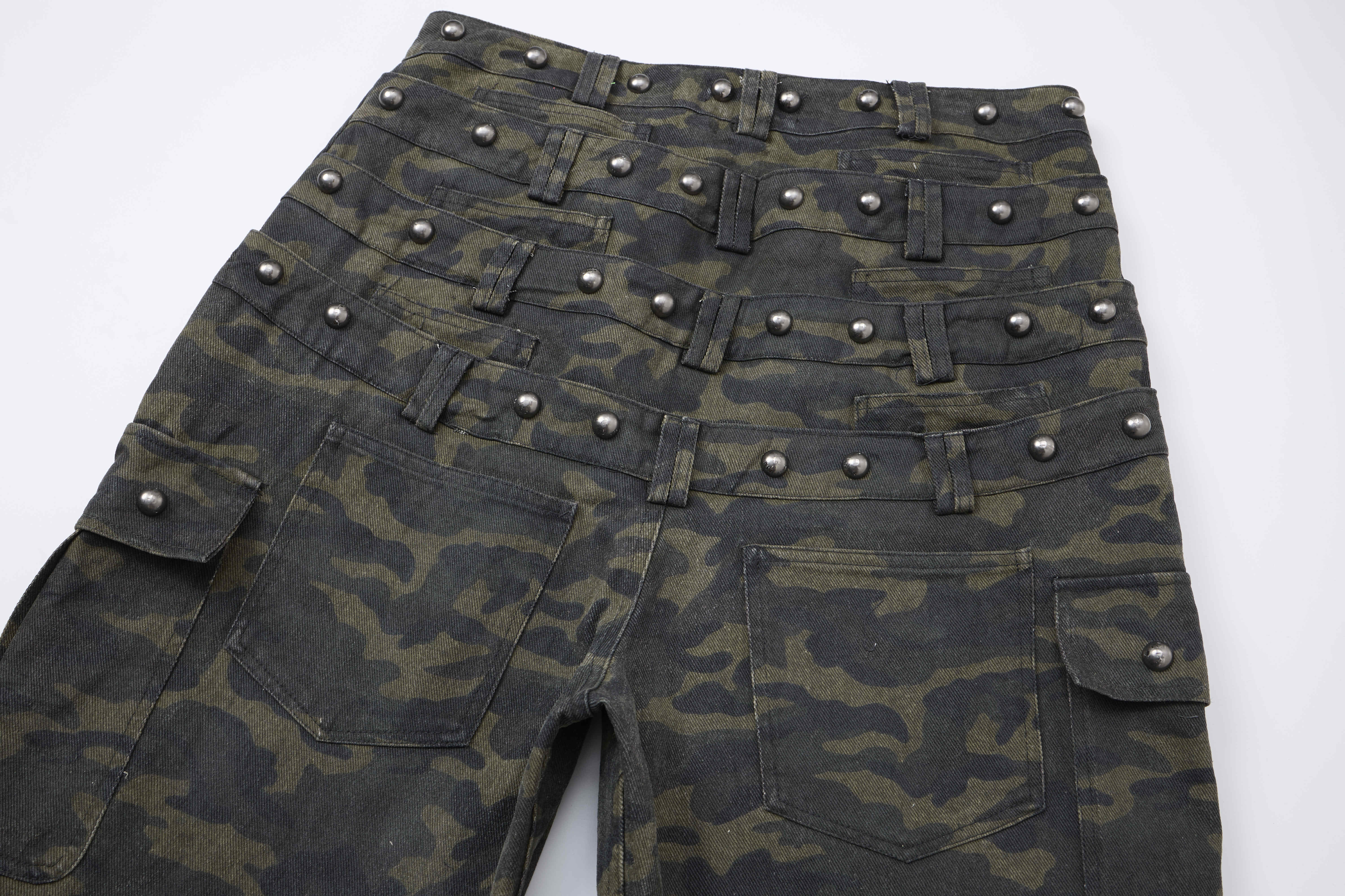 Omirad Camo Wide-Leg Cargo Pants