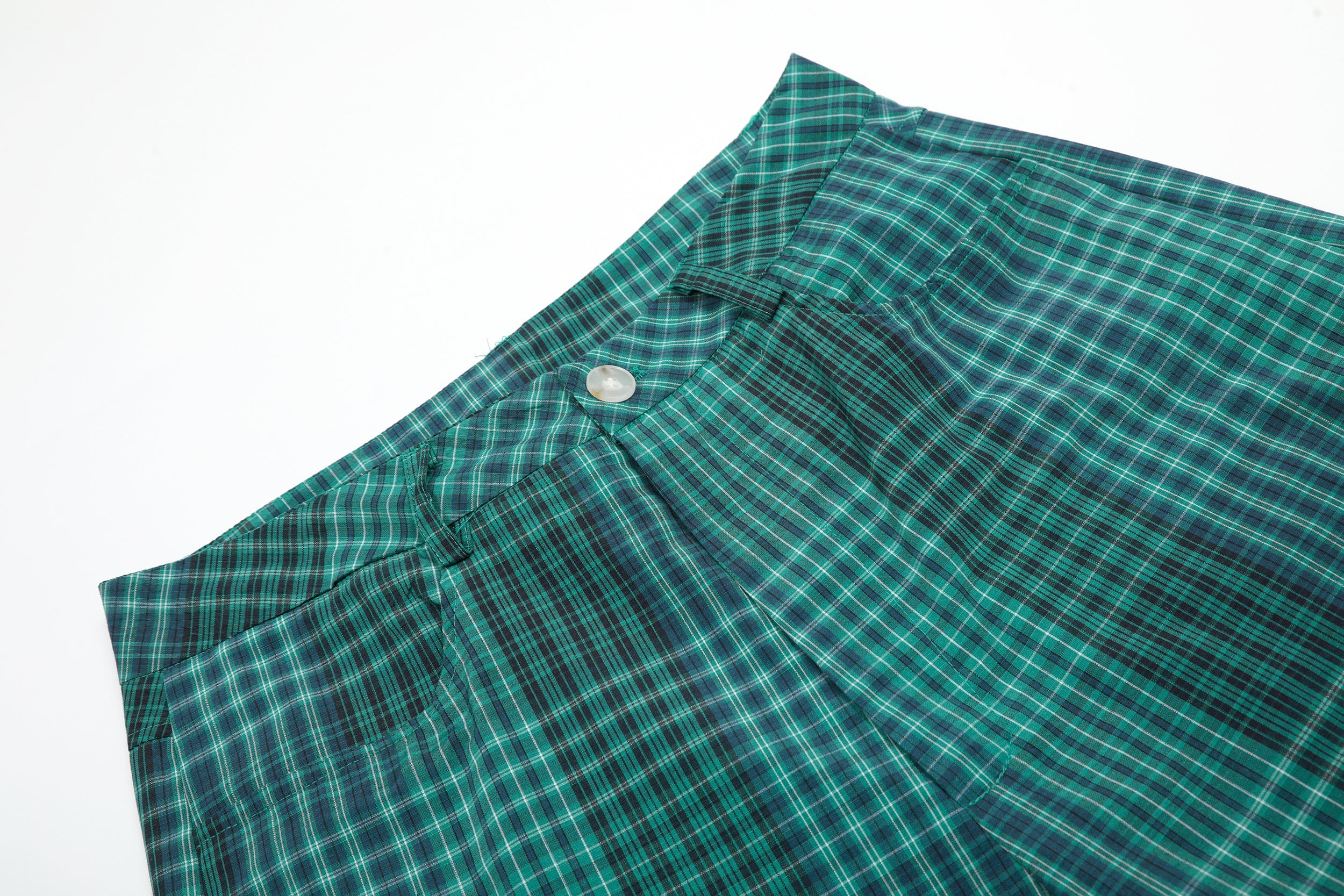 Omirad Checkered Wide-Leg Shorts