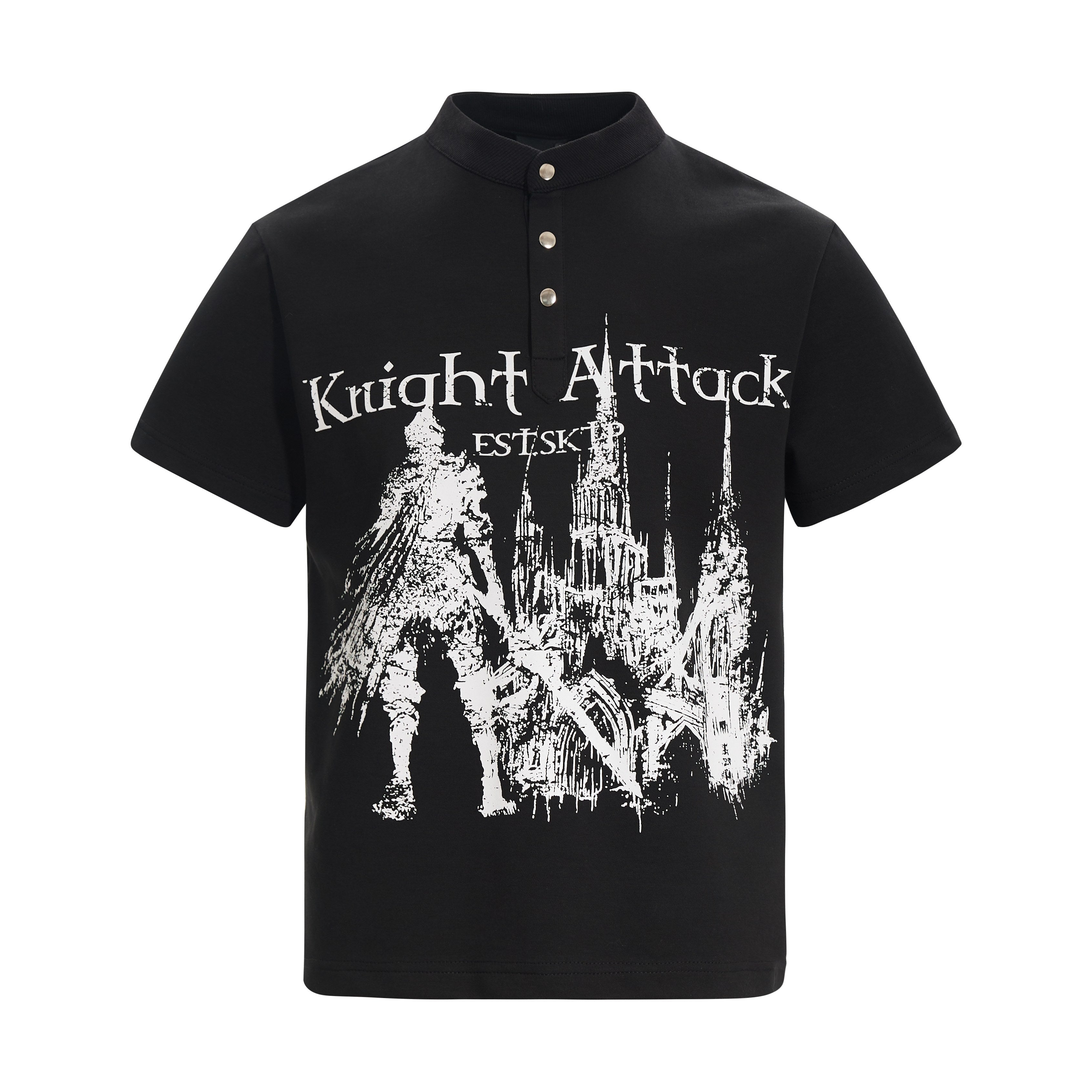 Omirad “Knight Attack Graphic Polo Tee”