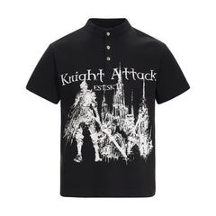 Omirad “Knight Attack Graphic Polo Tee”