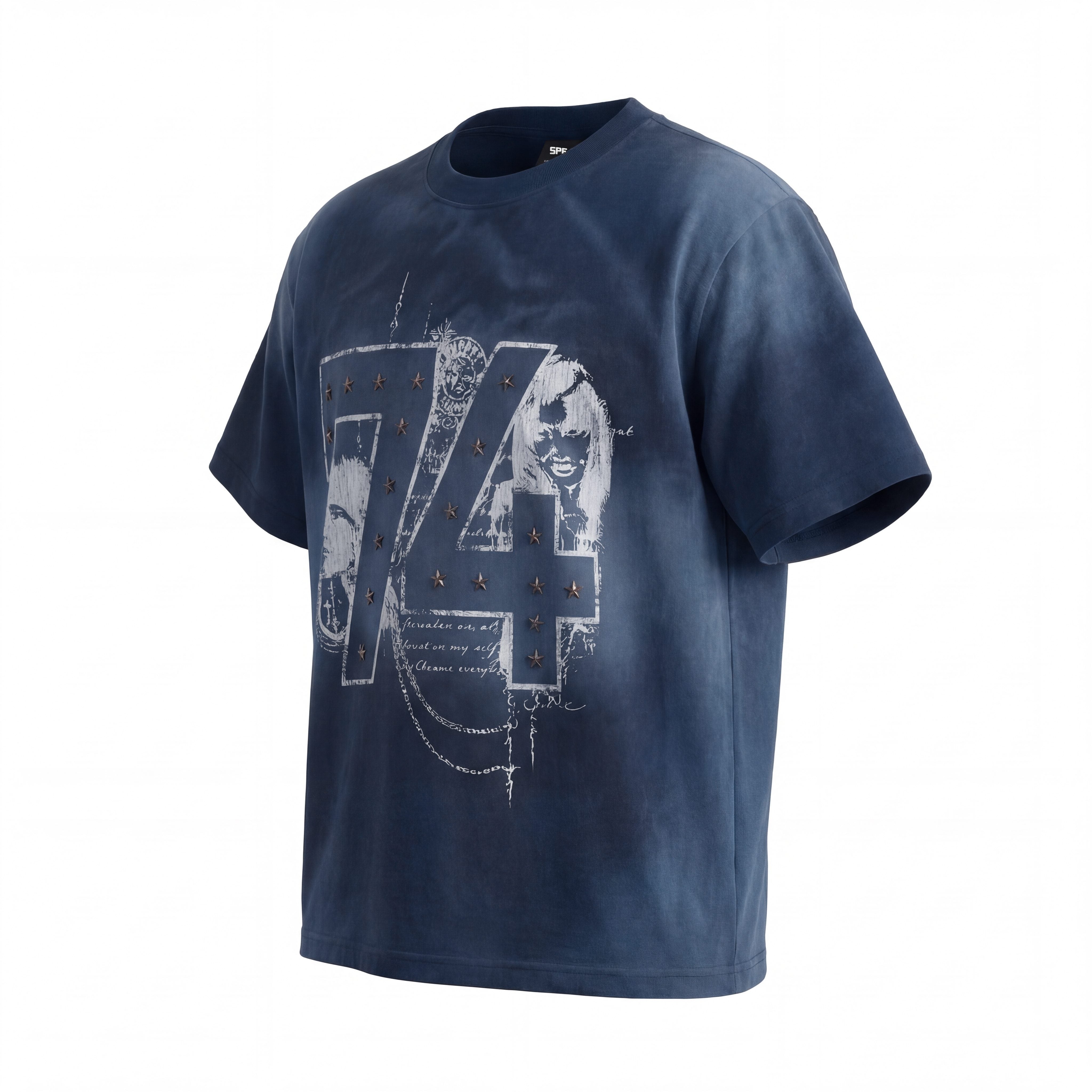 Omirad “74 Star Distressed Graphic Tee”