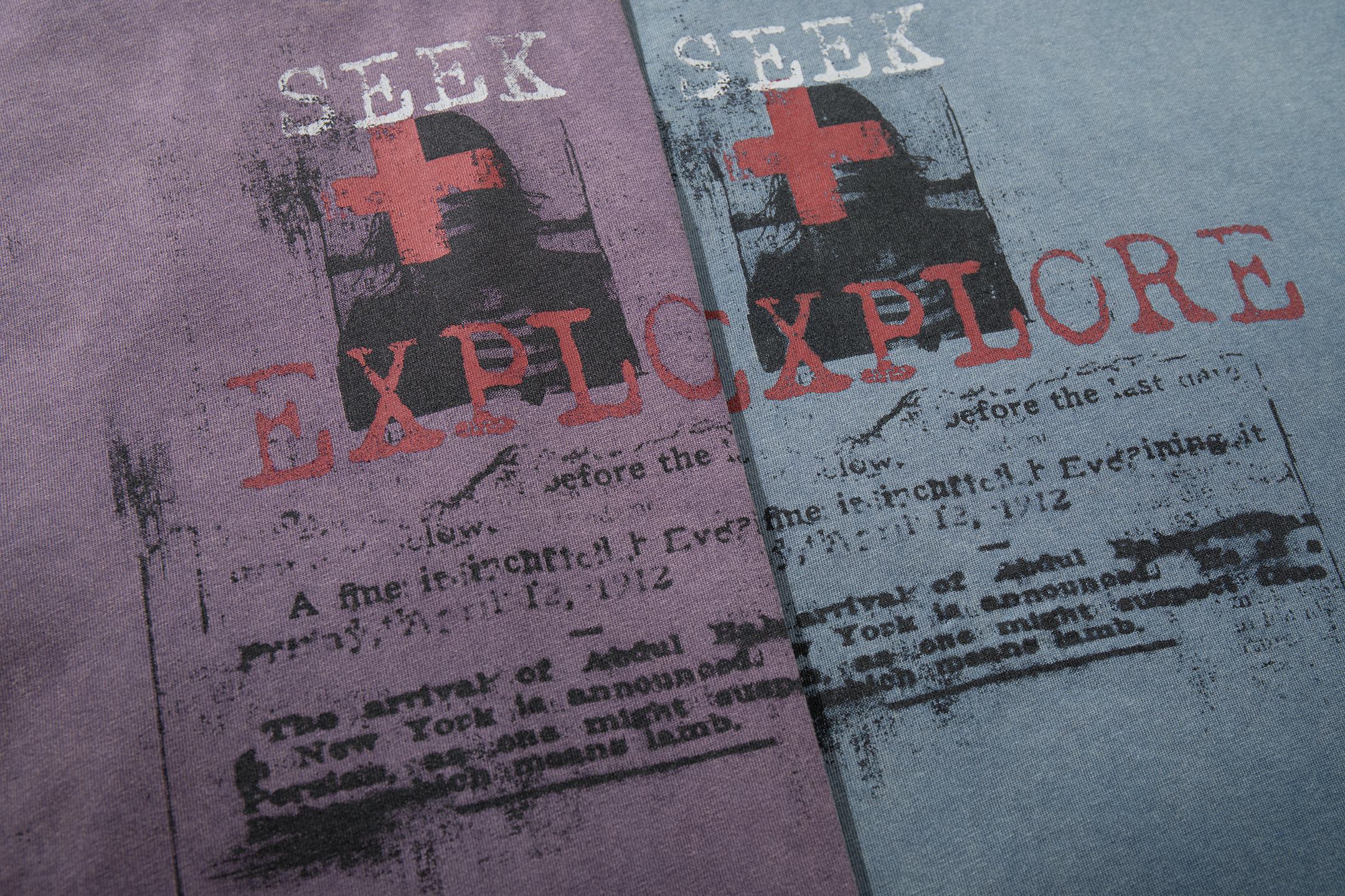 Omirad “Seek & Explore Washed Graphic Tee”