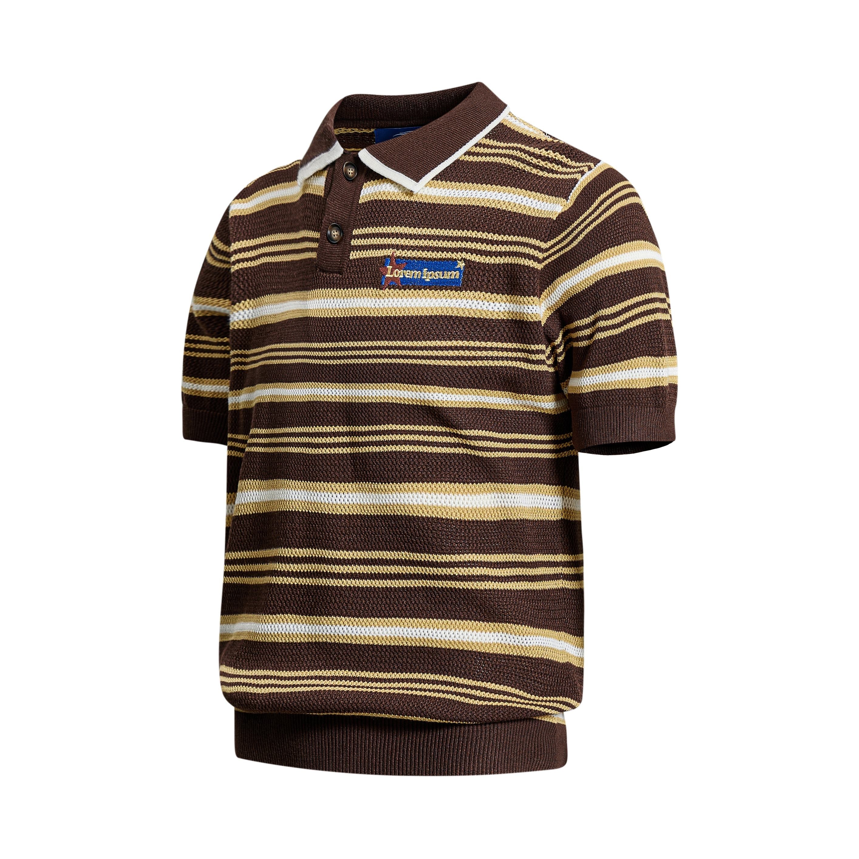 Omirad “Retro Stripe Knit Polo”