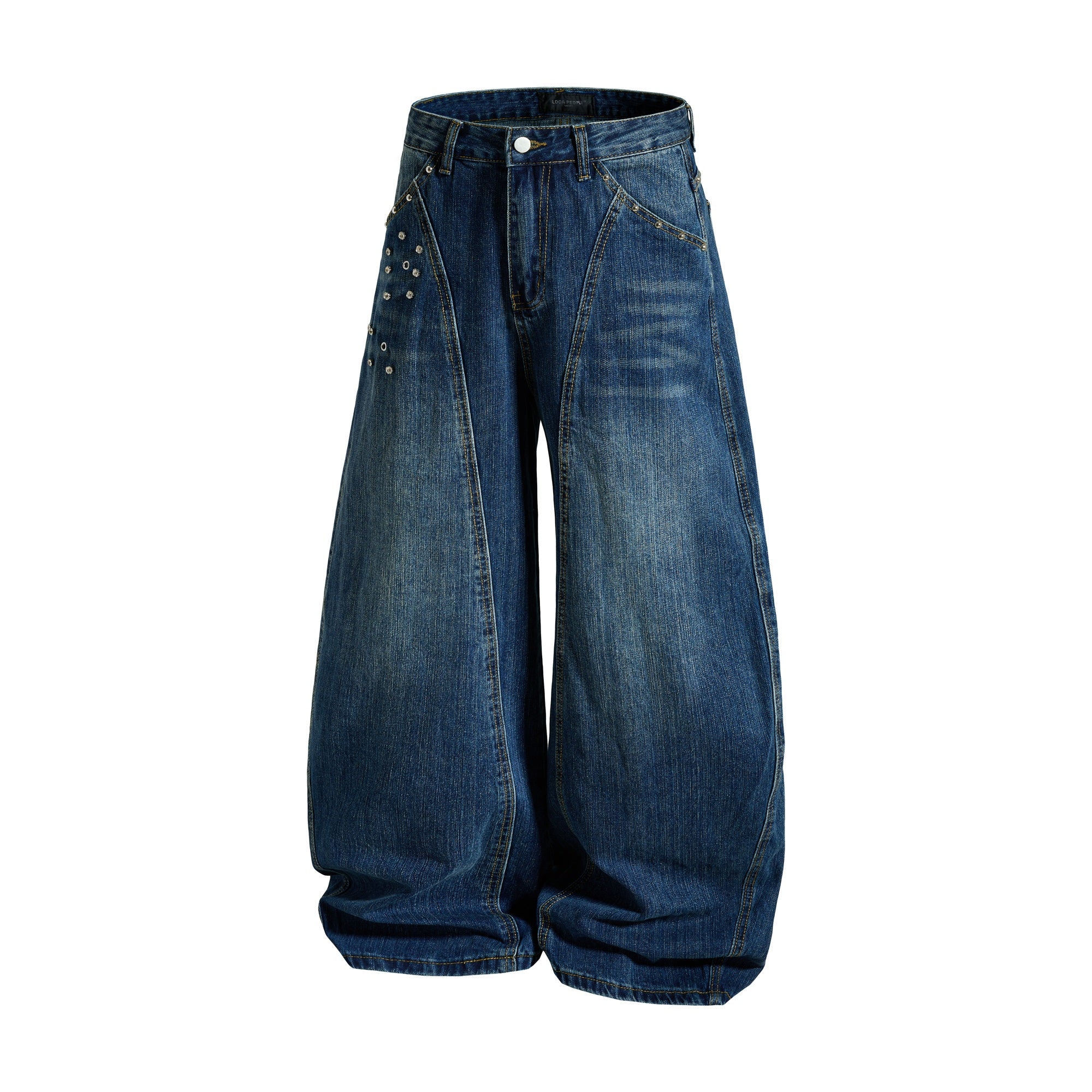 Omirad “Studded Panel Denim Jeans”