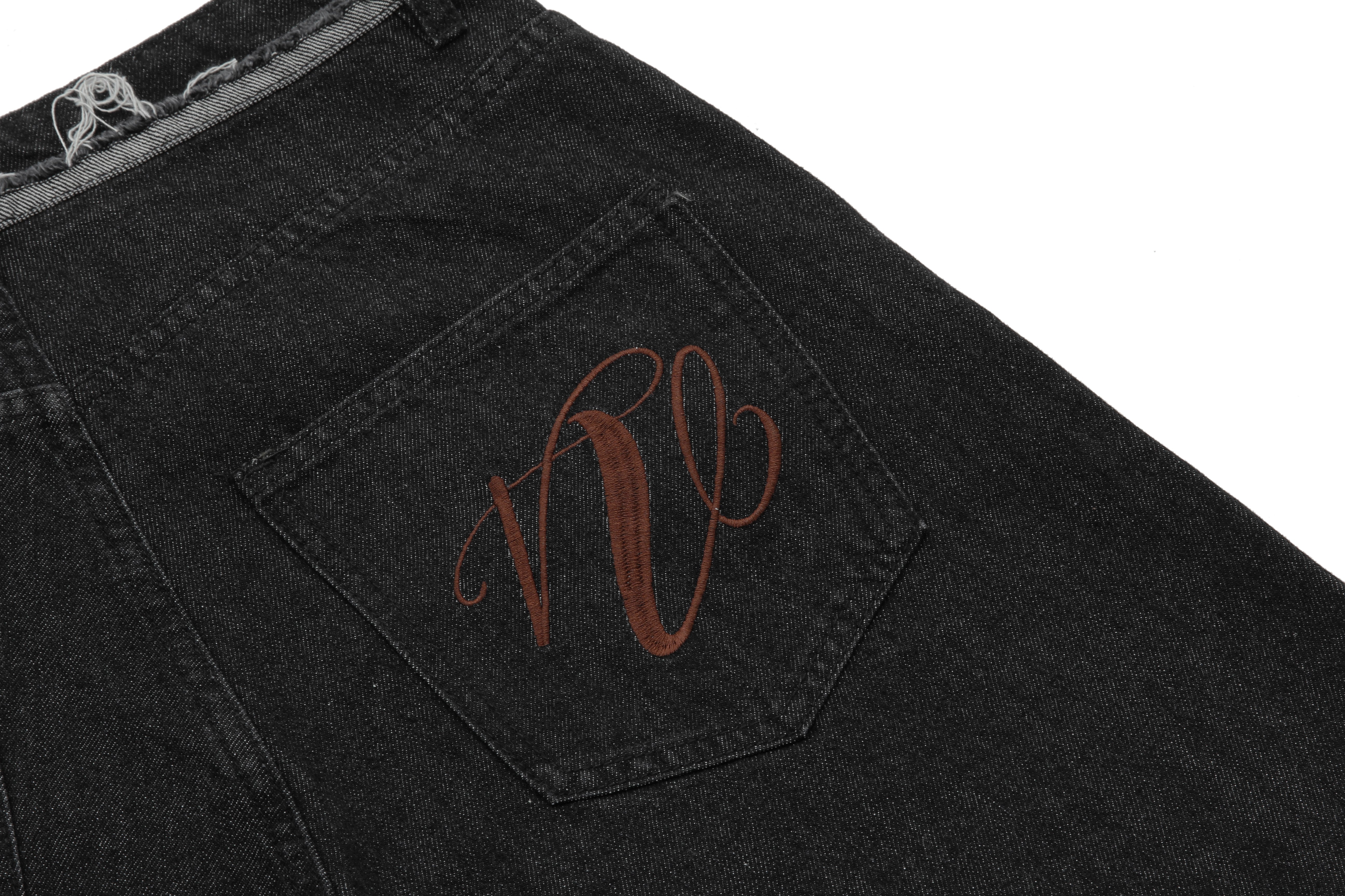 Omirad Distressed Wide-Leg Denim Shorts