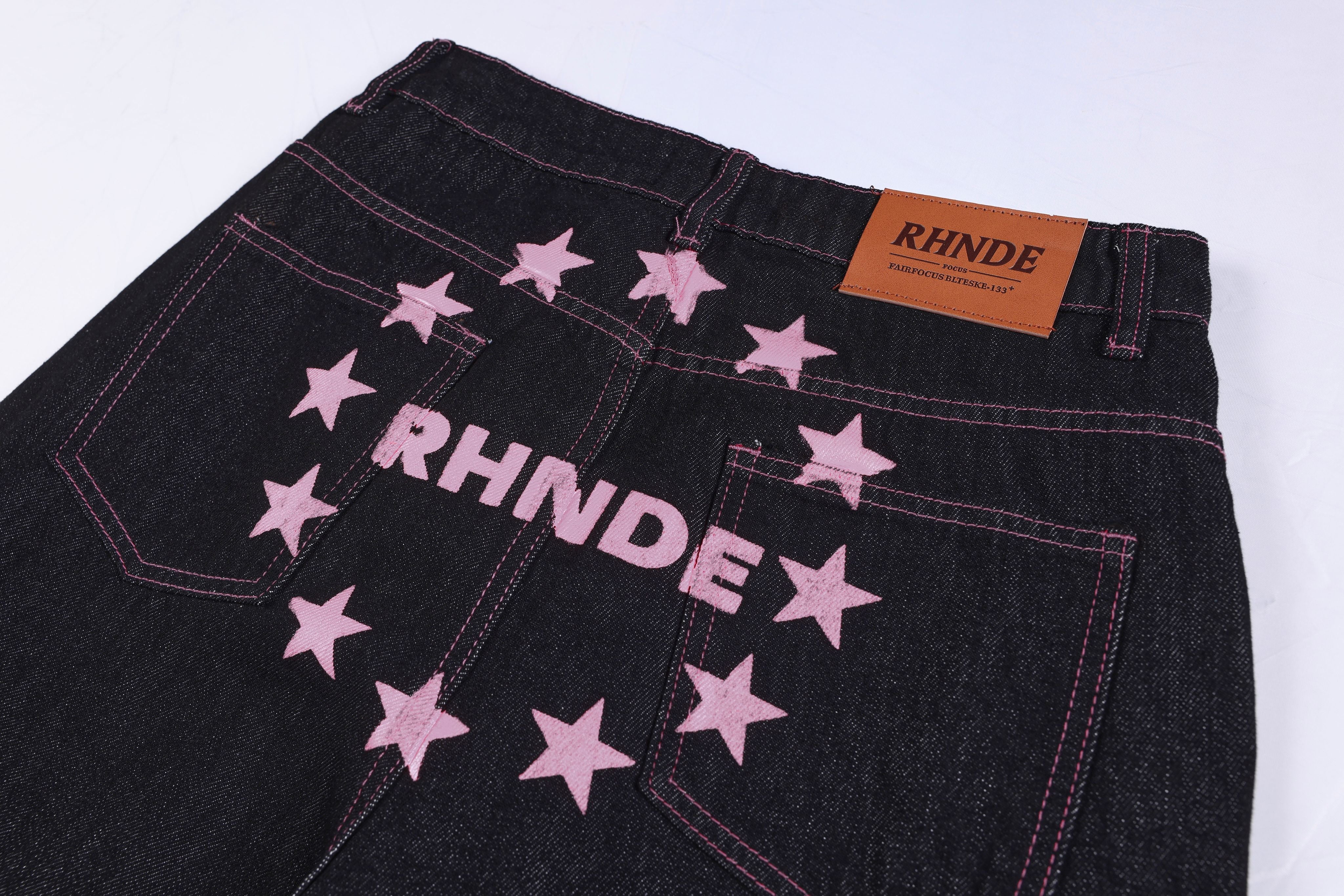 Omirad Double Waist Star Denim Pants