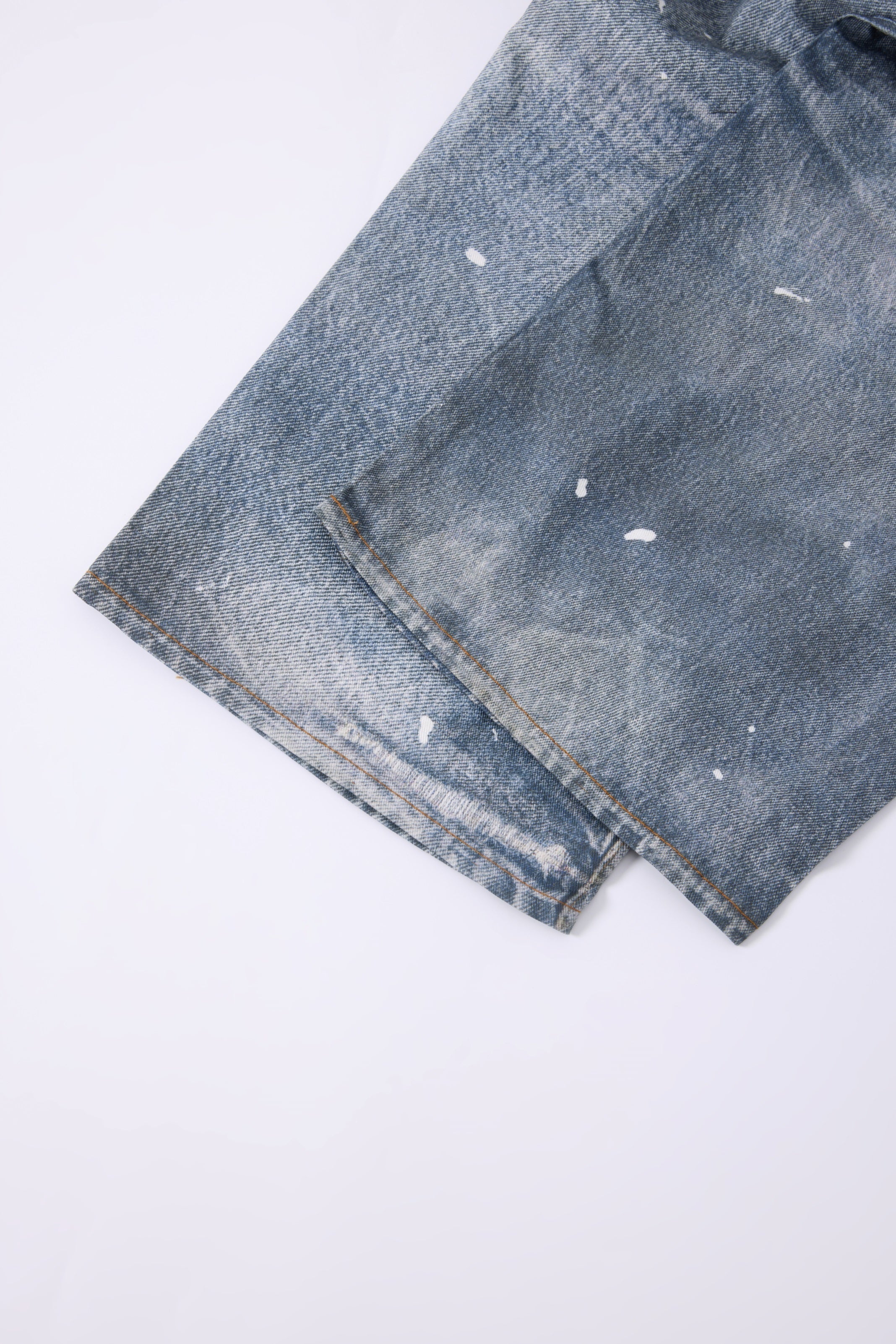 Omirad Layered Waist Distressed Jeans