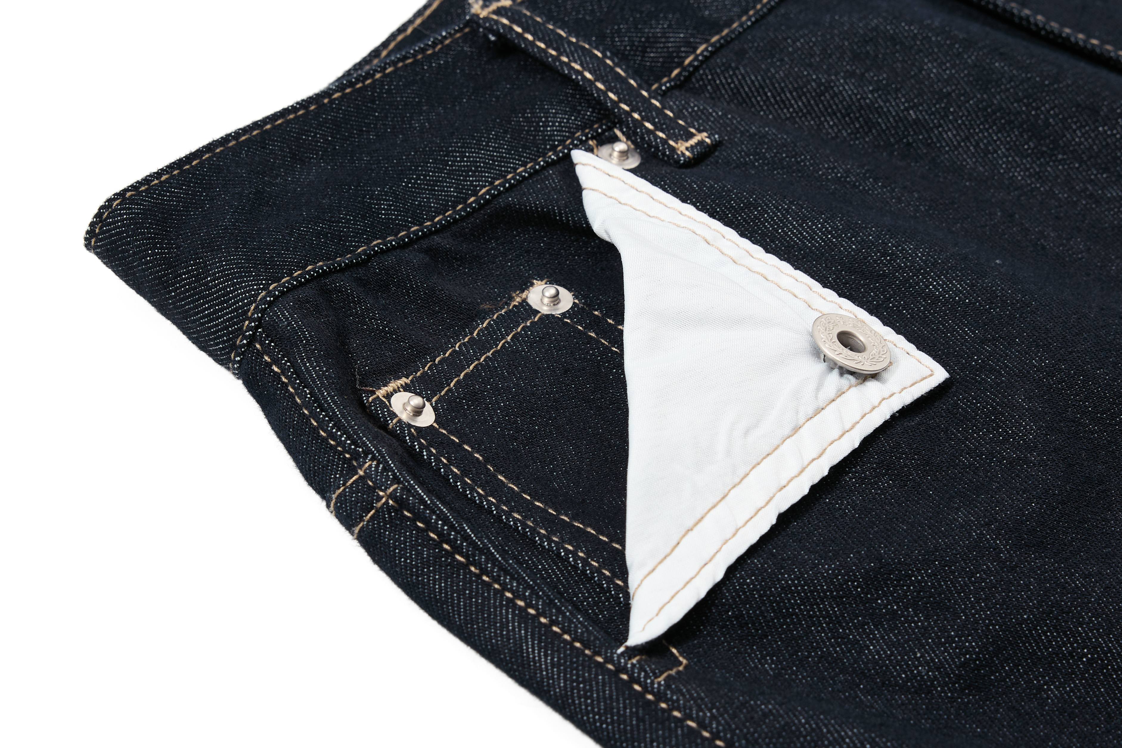 Omirad Buckle Detail Wide-Leg Denim Pants