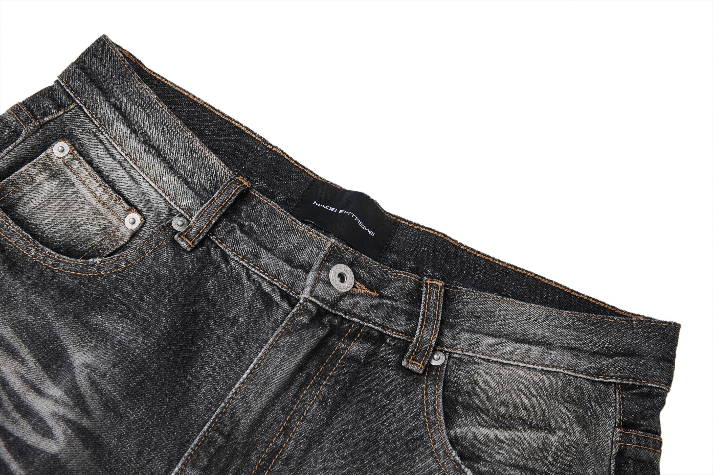 Omirad Vintage Faded Wide-Leg Jeans