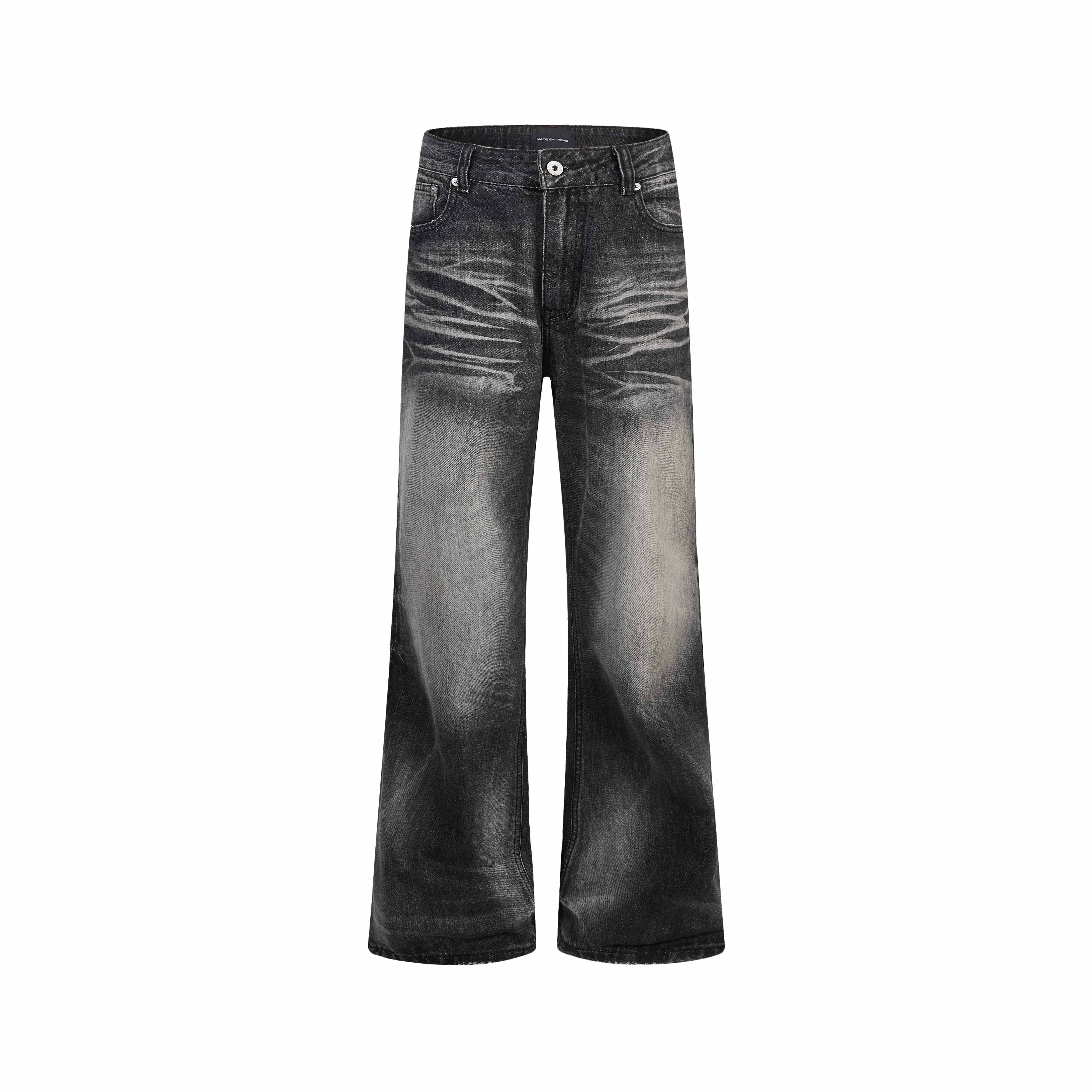 Omirad Vintage Washed Wide-Leg Jeans