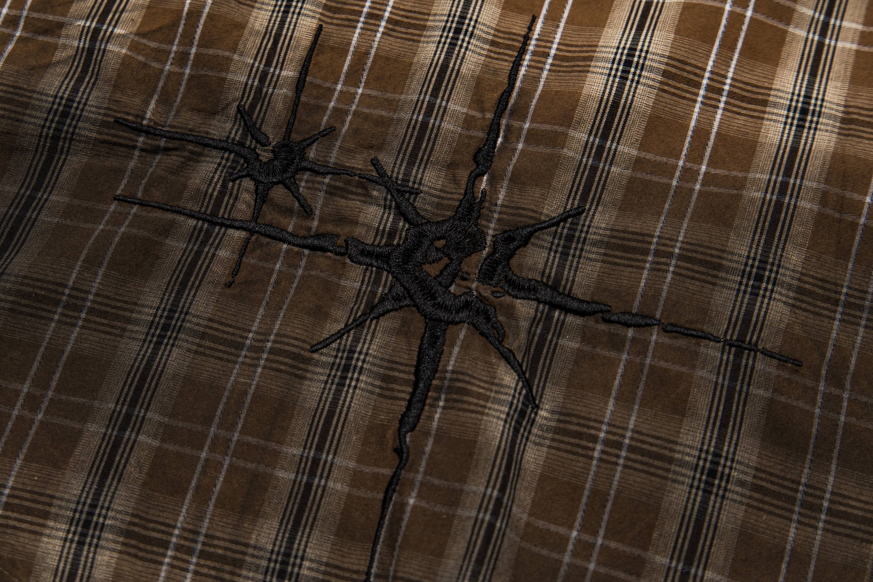 Omirad Vintage Plaid Graphic Shirt