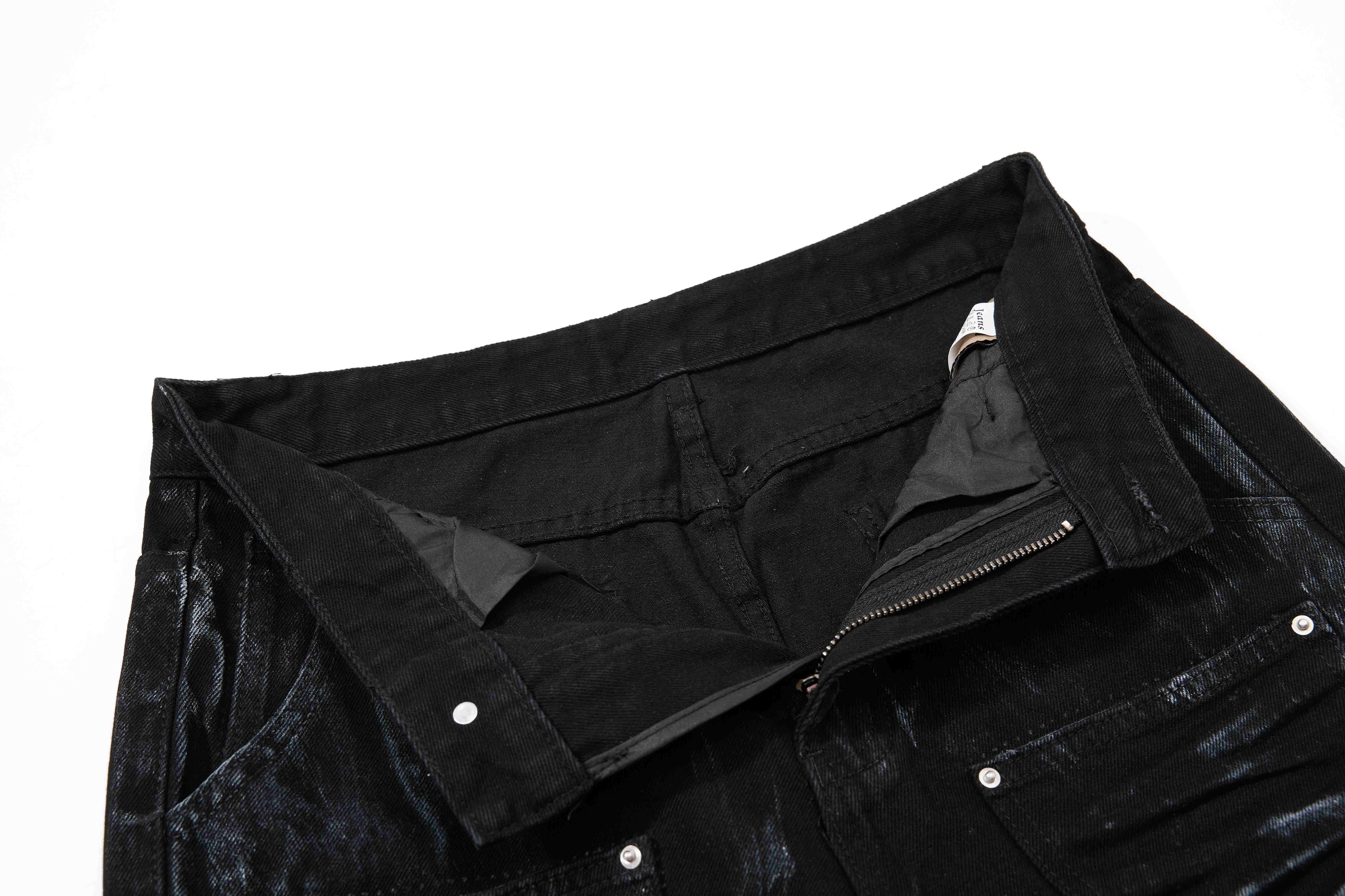 Omirad Washed Utility Flare Denim Jeans