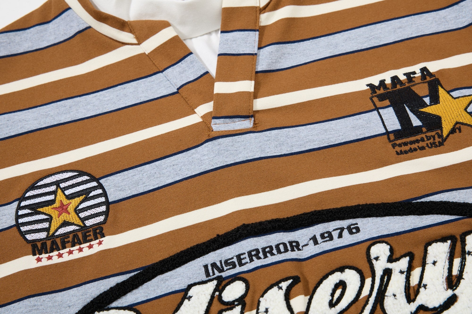 Omirad Vintage Striped Varsity Tee
